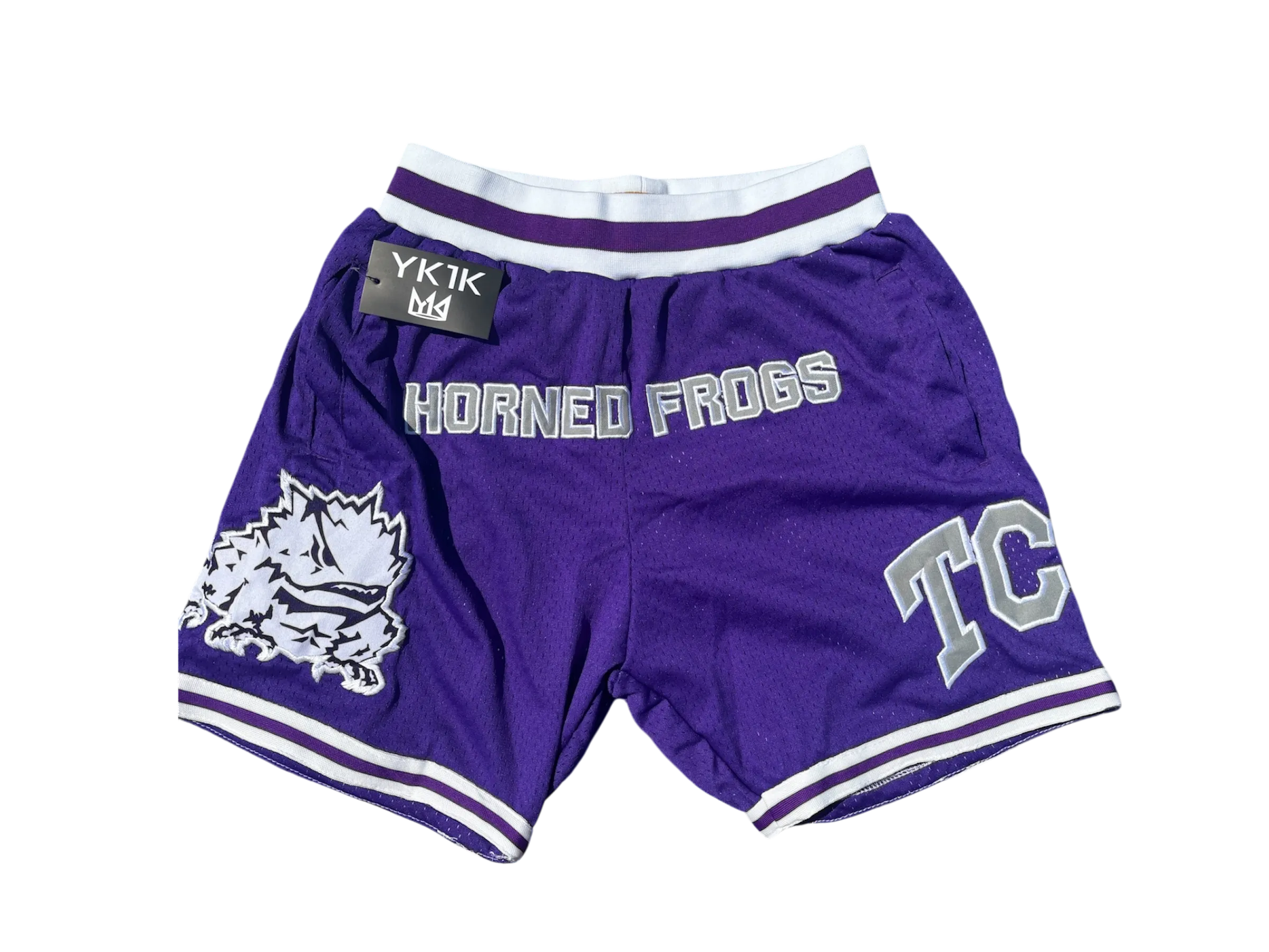TCU Basketball Shorts PURPLE Functional Design mid-rise