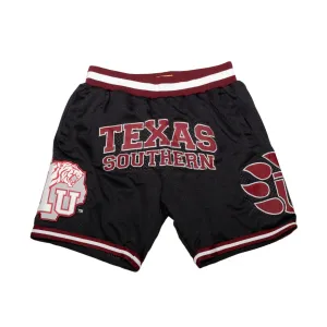 Texas Southern BASKETBALL SHORTS Black 1.0 Noise Free Operation Design Seam Free Construction