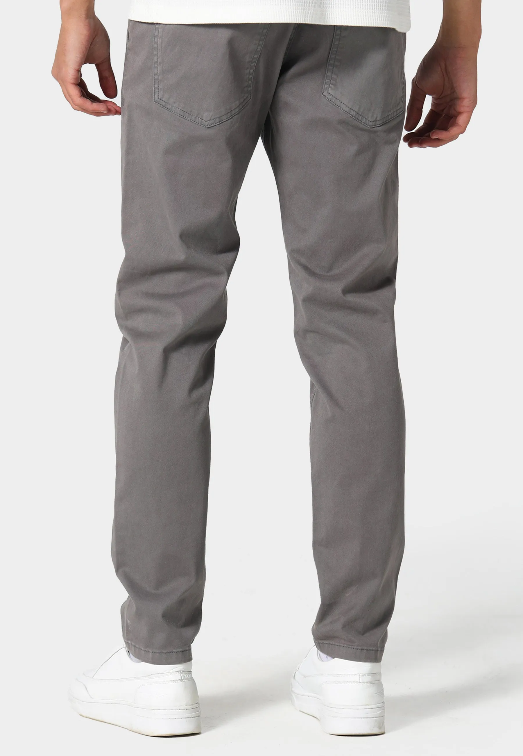 Wellington Stone Grey Chinos MoistureWicking