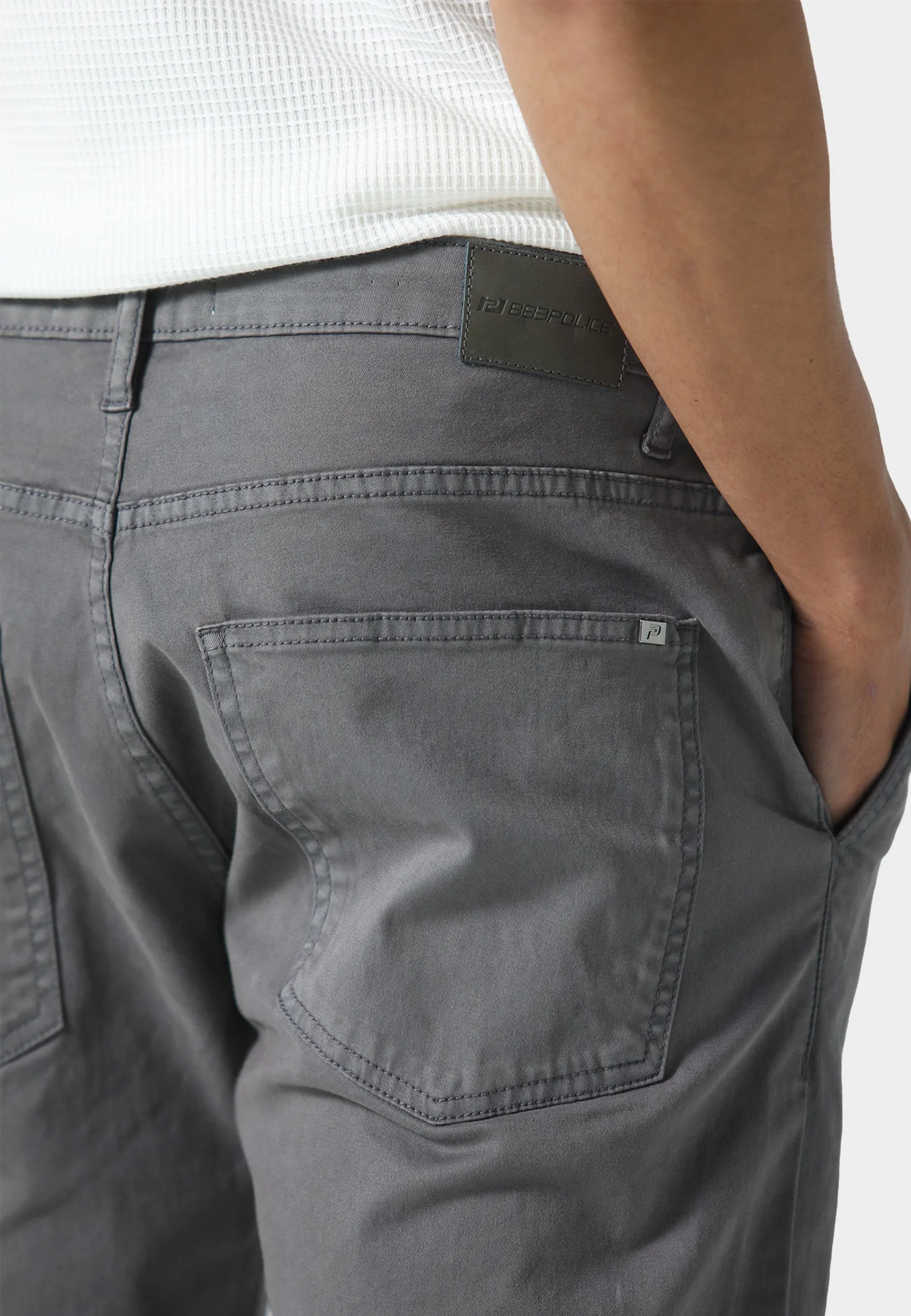 Detachable belt FlexibleKnees Wellington Stone Grey Chinos