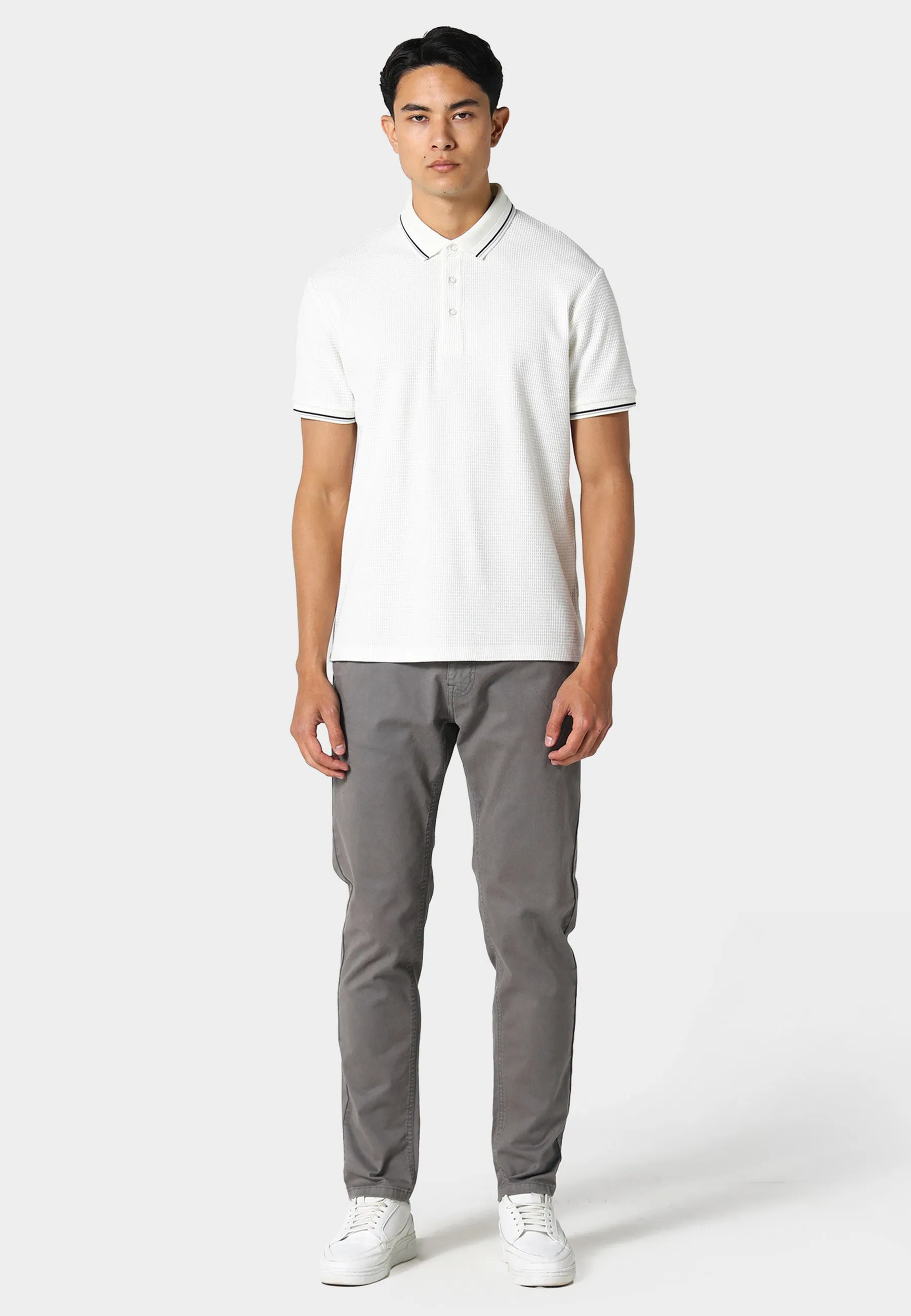 Neutral Style All-Day Wear Wellington Stone Grey Chinos