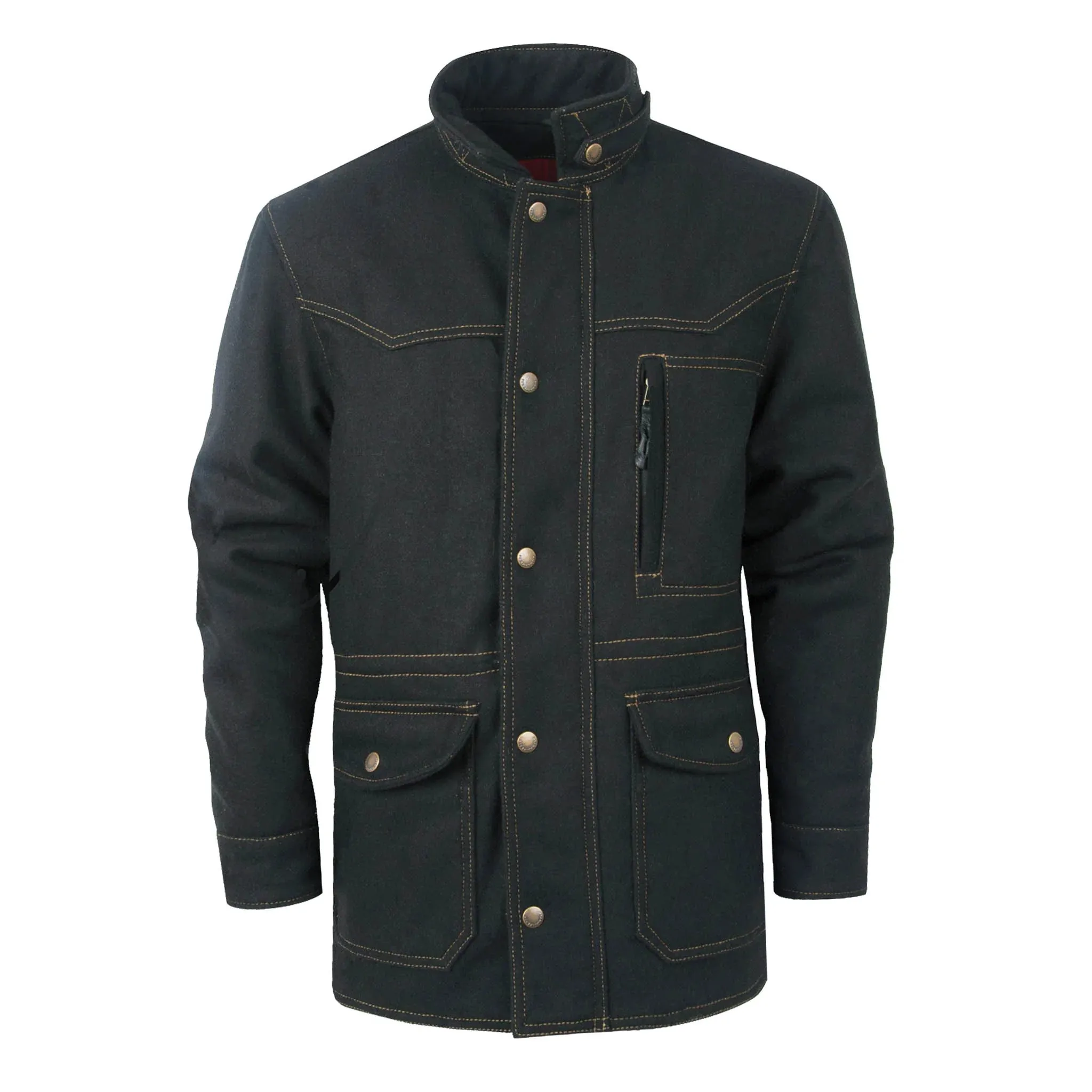 STS Ranchwear Men's Grandale Jacket in Black Fade Resistant Dye Daily Wear Jacket