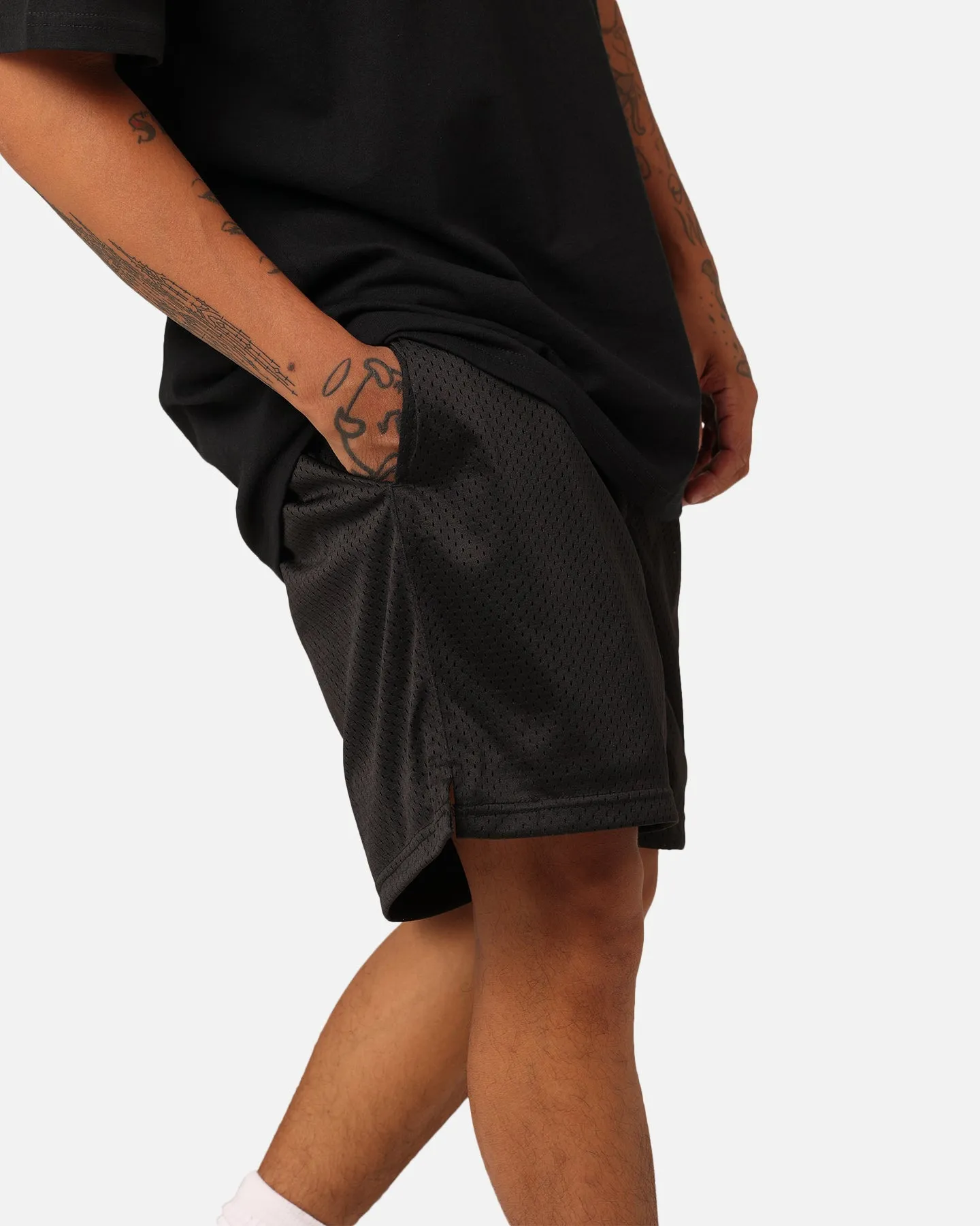 Reinforced Seams Stussy Snake Eyes Mesh Shorts Black