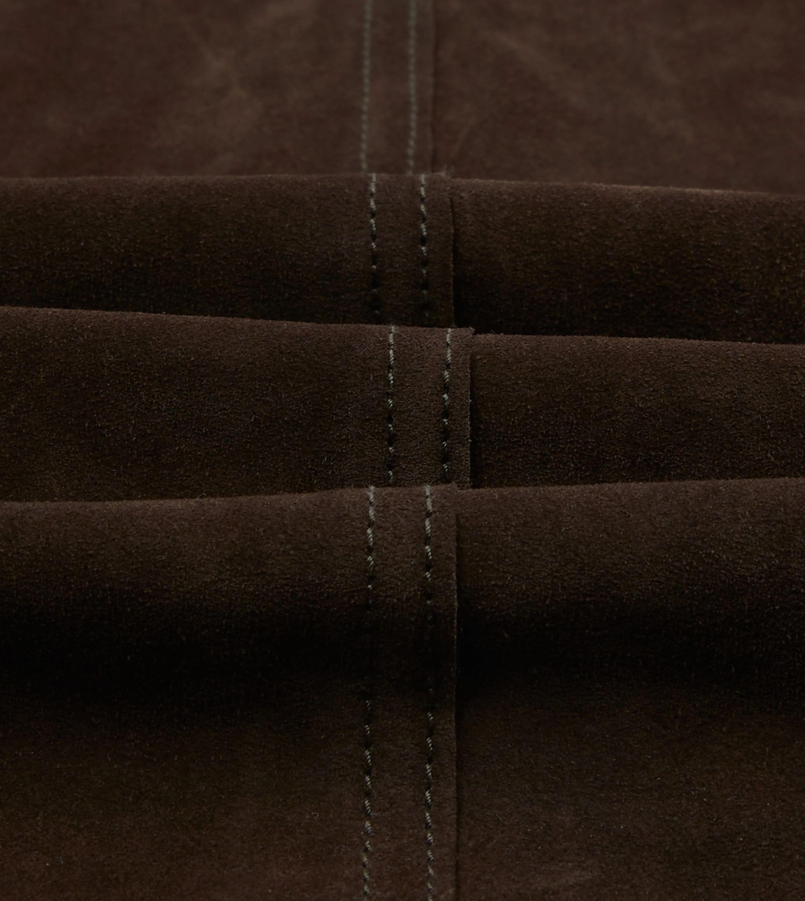 Slim Tailored Chocolate Brown Heavyweight Suede Five-Pocket Chore Jacket