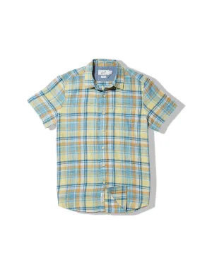 Summer Favorite Versatile Wear Madras Power Loom Twill Short Sleeve Shirt - Multi Color