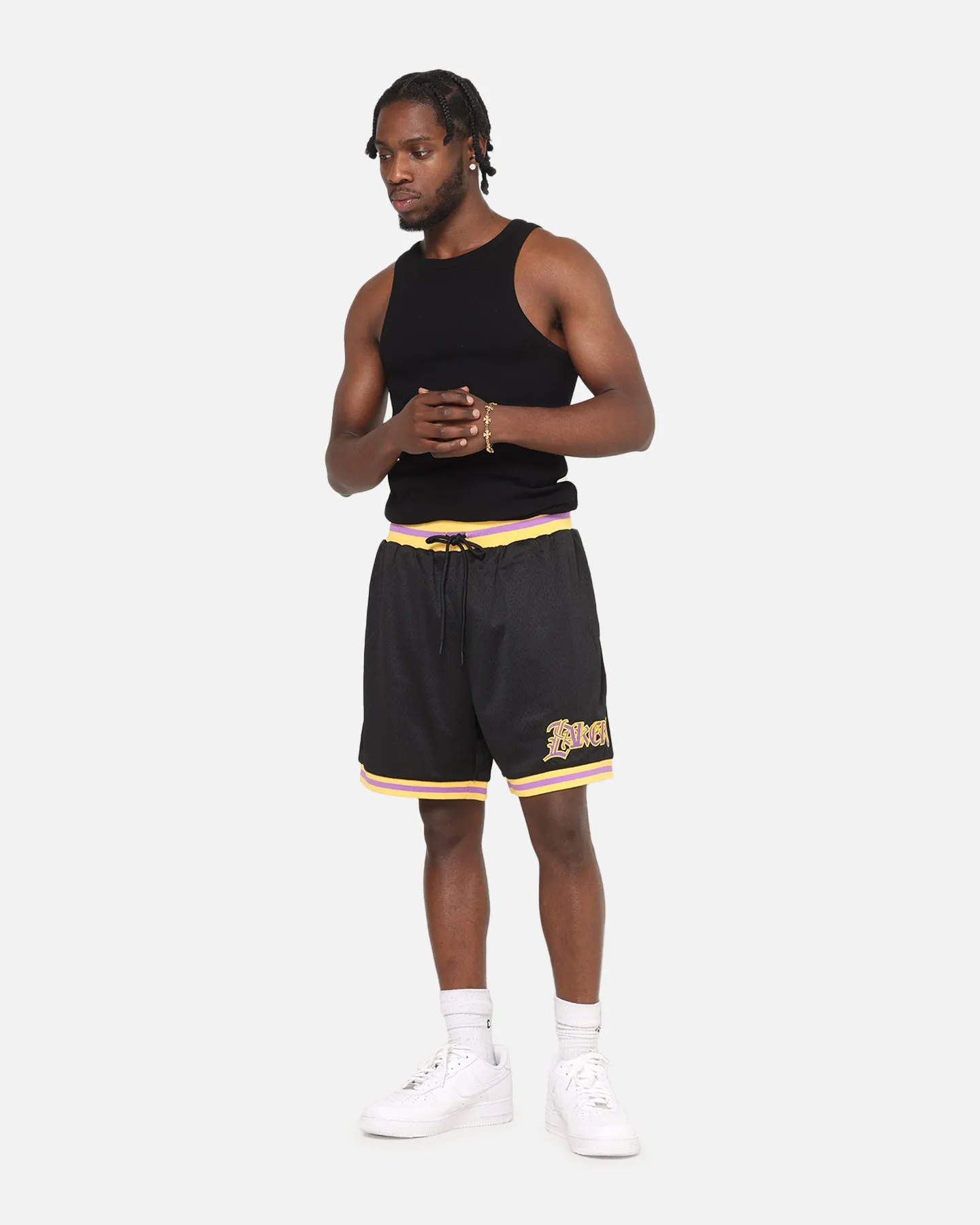 Mitchell & Ness Los Angeles Lakers Gothic Shorts Black Daily Fit