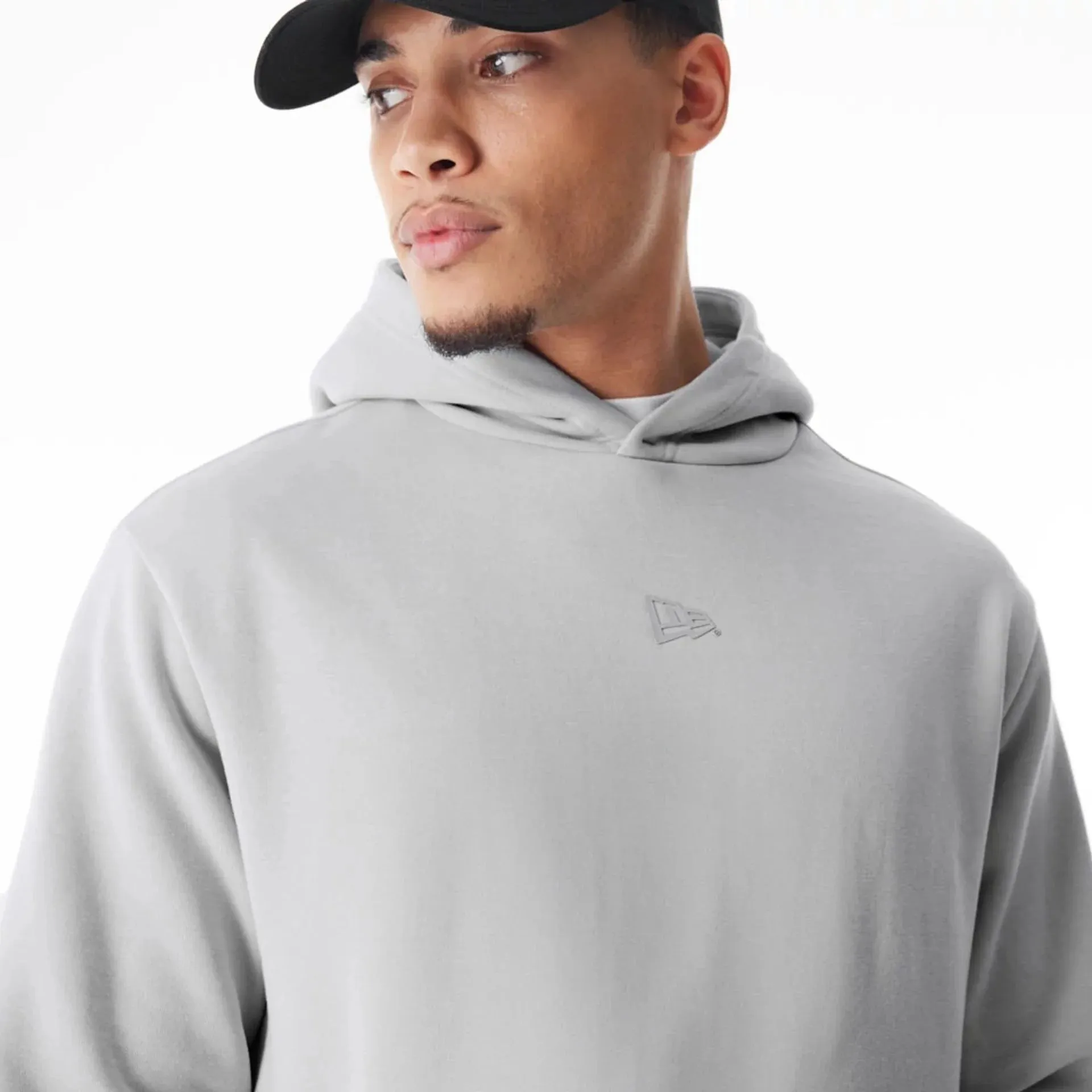 NEW ERA New Era Flag Grey Oversized Pullover Hoodie product watch punctuality product vacation wear freedom