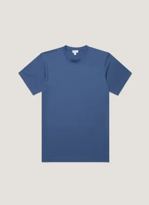 Men's Riviera Midweight T-shirt in Soft Denim Layered Look