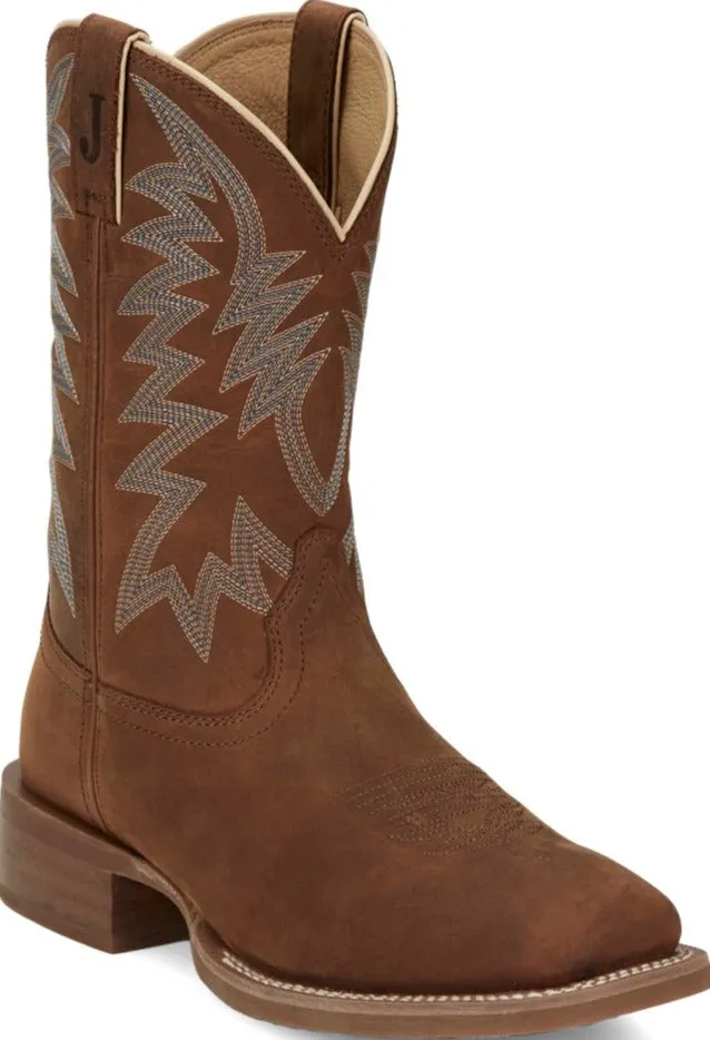 Anti Odor Thermal Core Adventure Seeker Justin Men's Big Bucks Western Boot in Brown Cowhide
