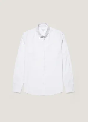 Urban Comfort Cozy And Warm Men's Button Down Oxford Shirt in White