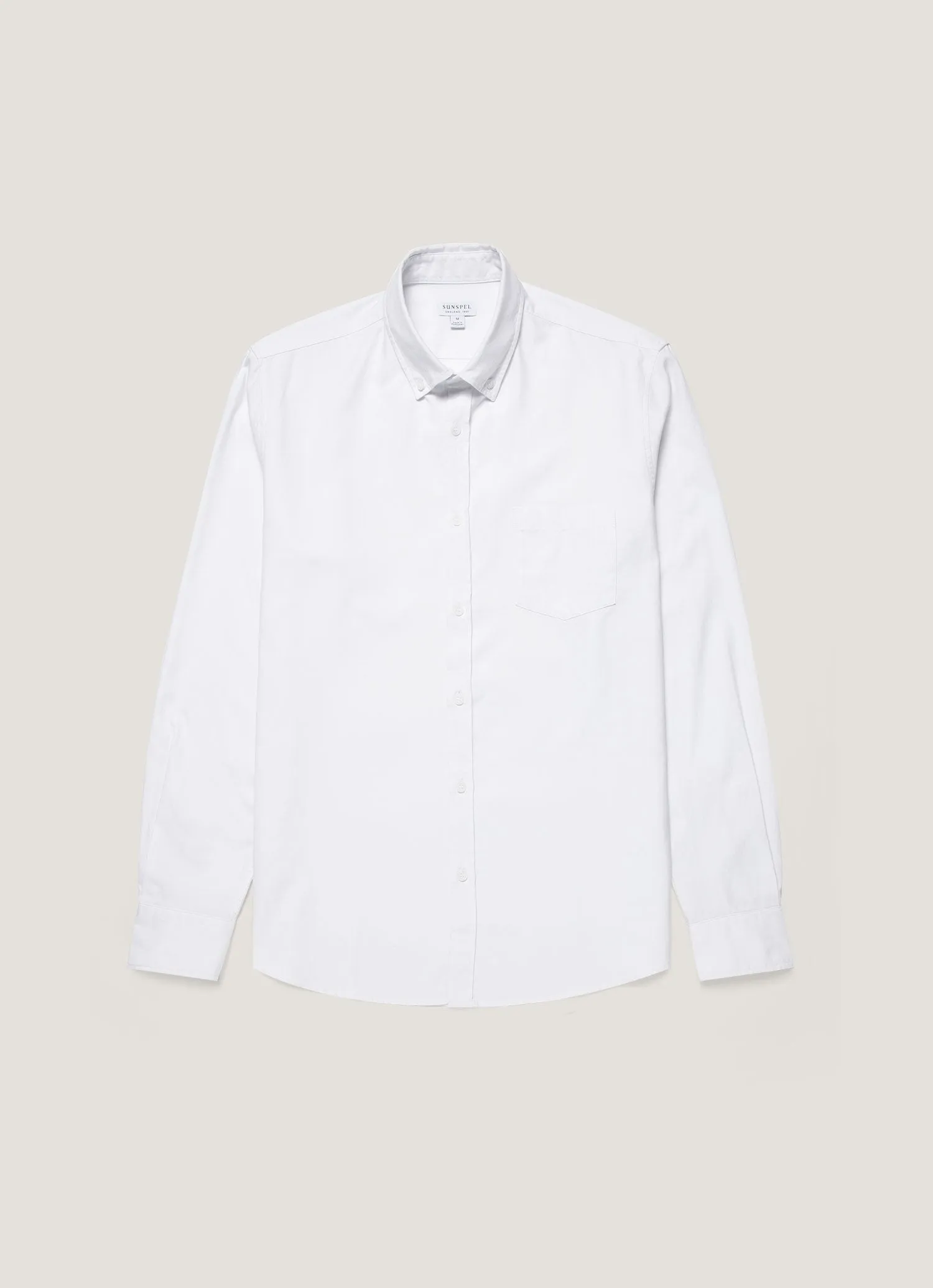 Urban Comfort Cozy And Warm Men's Button Down Oxford Shirt in White