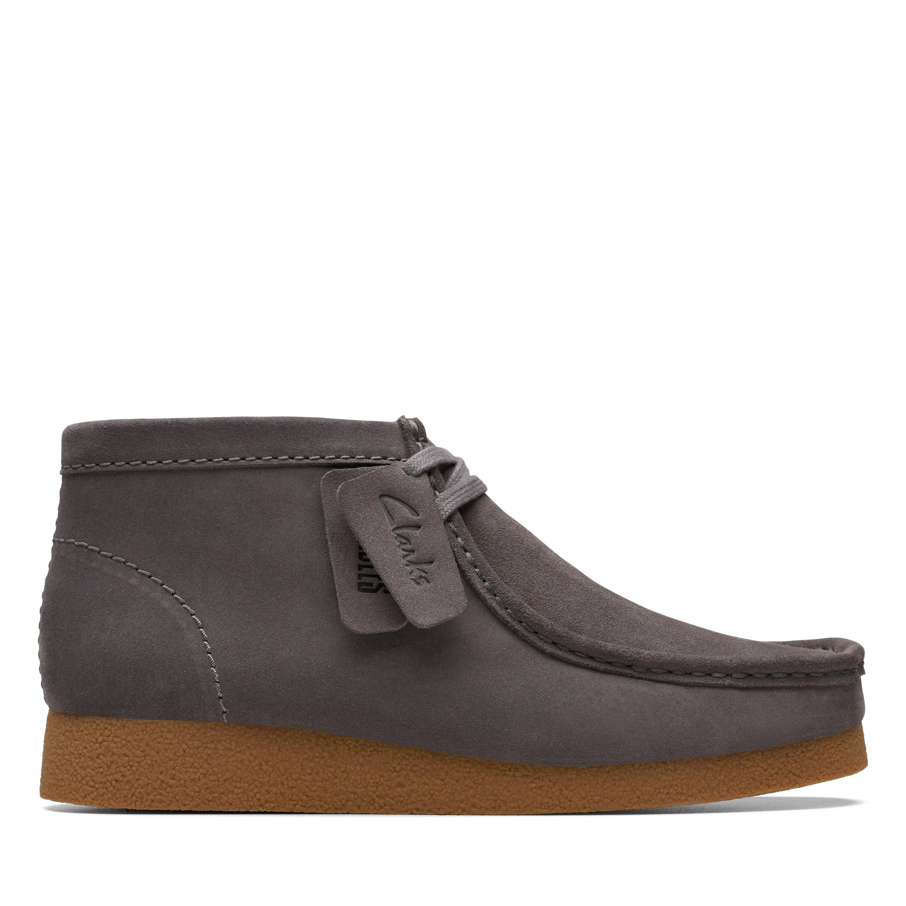 Clarks Wallabee EVO Boot in Grey Suede Stylish Appeal