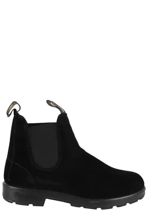 Air Mesh Premium Suede Ankle Boots With Logoed Tongues