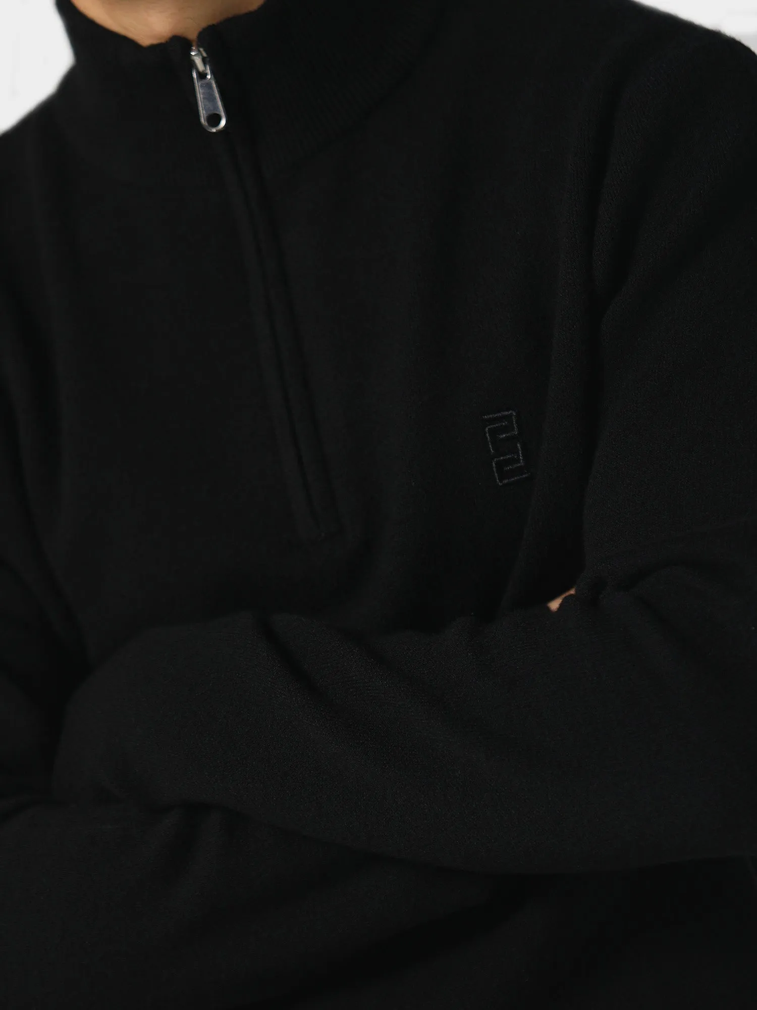 Warrin Jet Black Knitwear Daily Piece