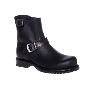 Men's Wayde Engineer Inside Zip Boot In Black Full Grain Anti Slip