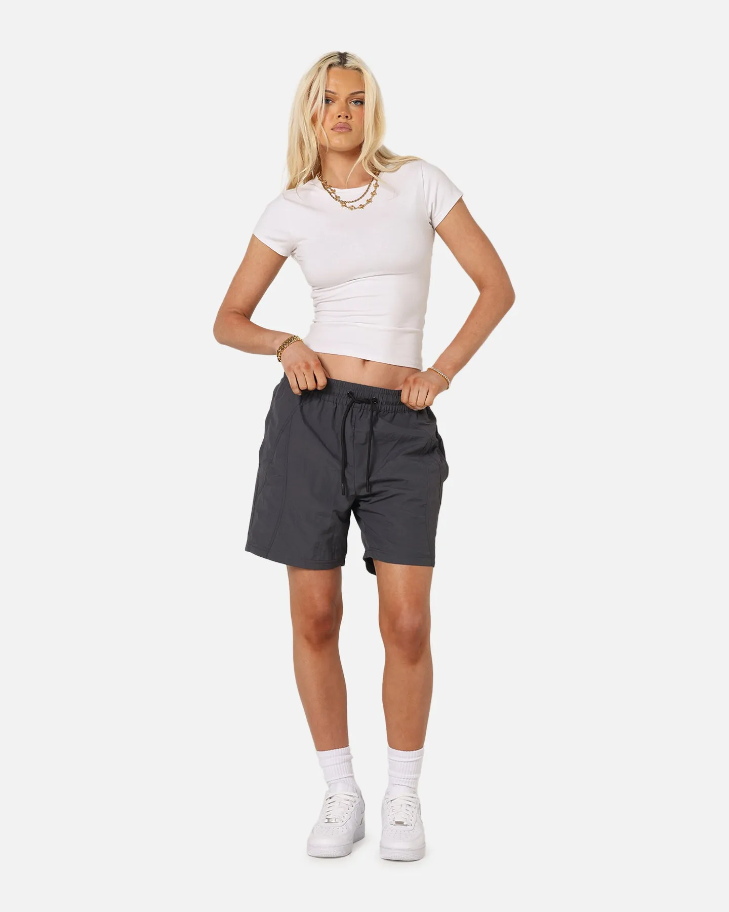 Carre Panelled Nylon Shorts Black Active Performance