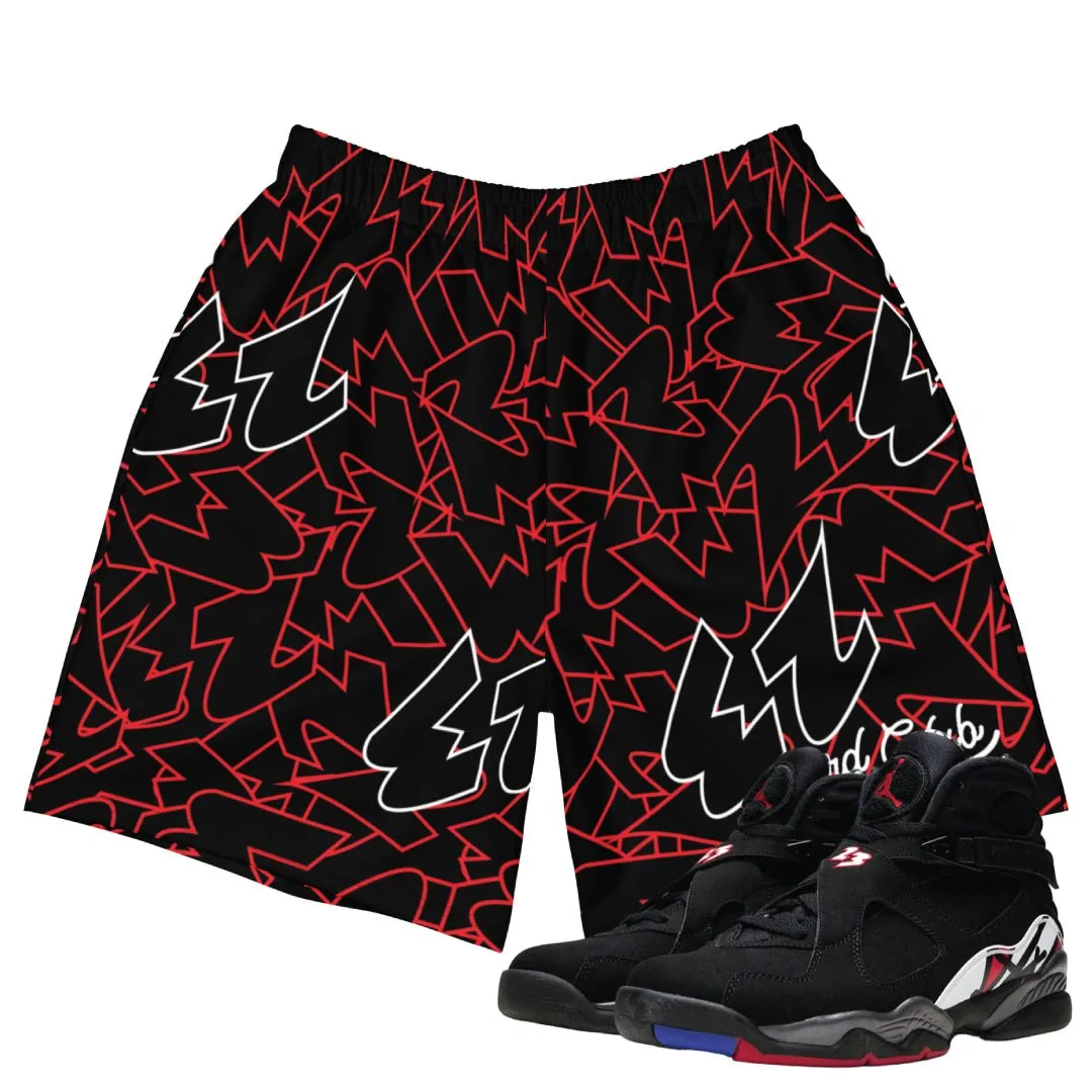 Secure Pocket Zippers Retro 8 Playoff 23 Shorts