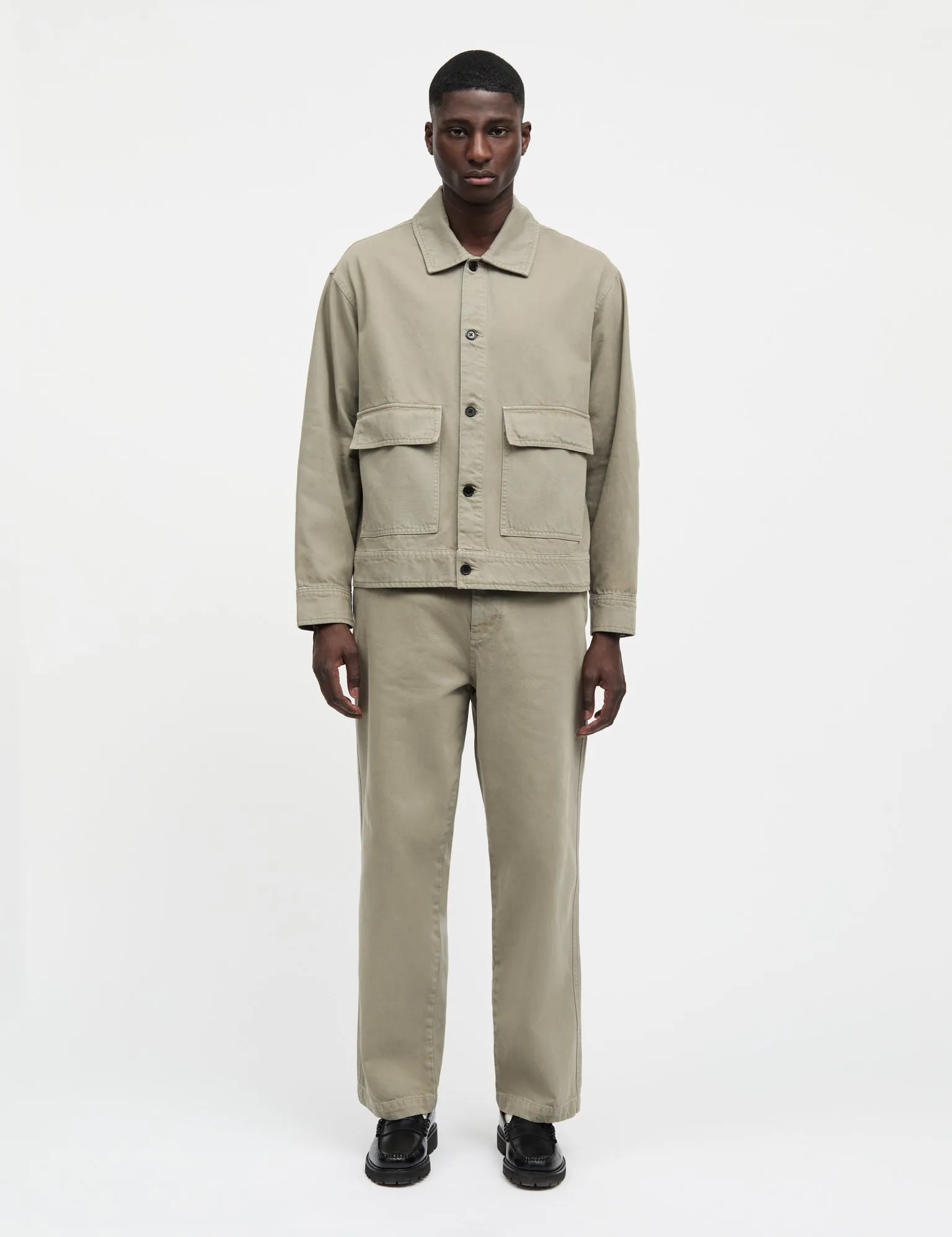 Sunset Twill Miles Jacket, Silver Sage QuickAccessPockets Comfort Stretch Fabric