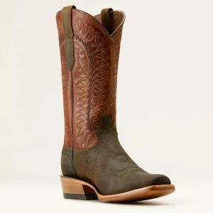 Ariat Men's Futurity Time Western Boot in Olive Roughout/ Copper Crunch Daily Utility