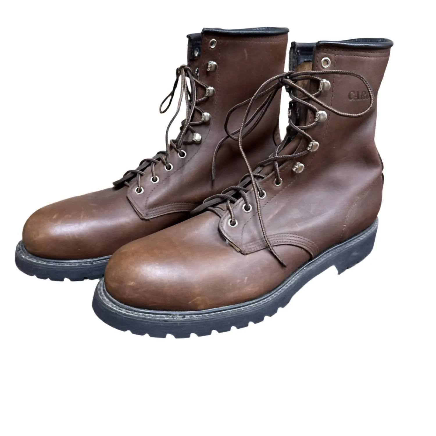 Men's Steel Toe Boot In Brown Comfortable Wear Internal Tasks