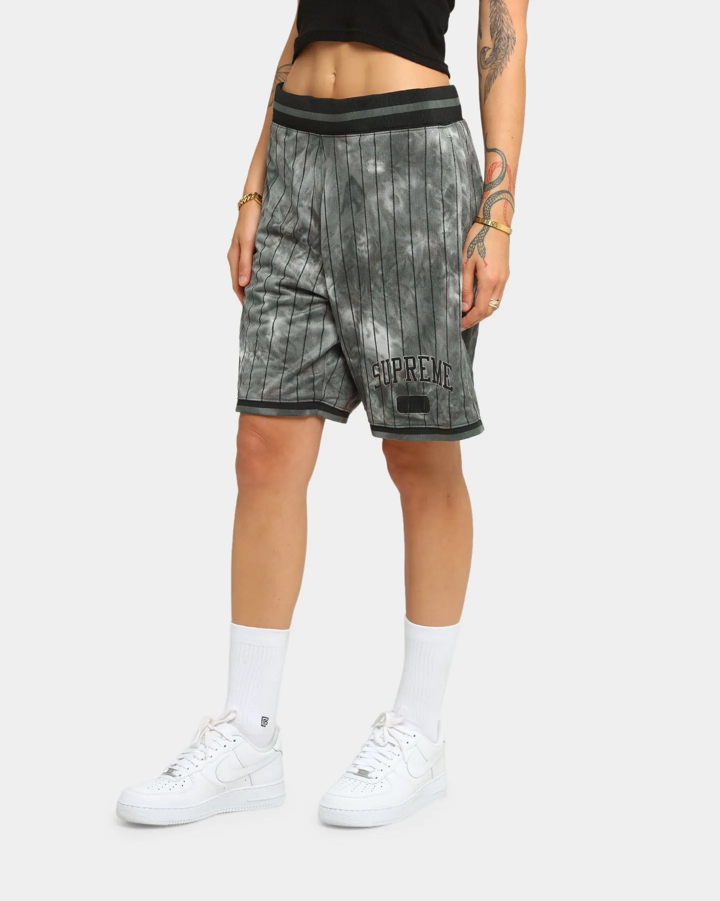 Supreme Dyed Basketball Shorts Black Quick Evaporation Fabric Stretch Woven Fabric