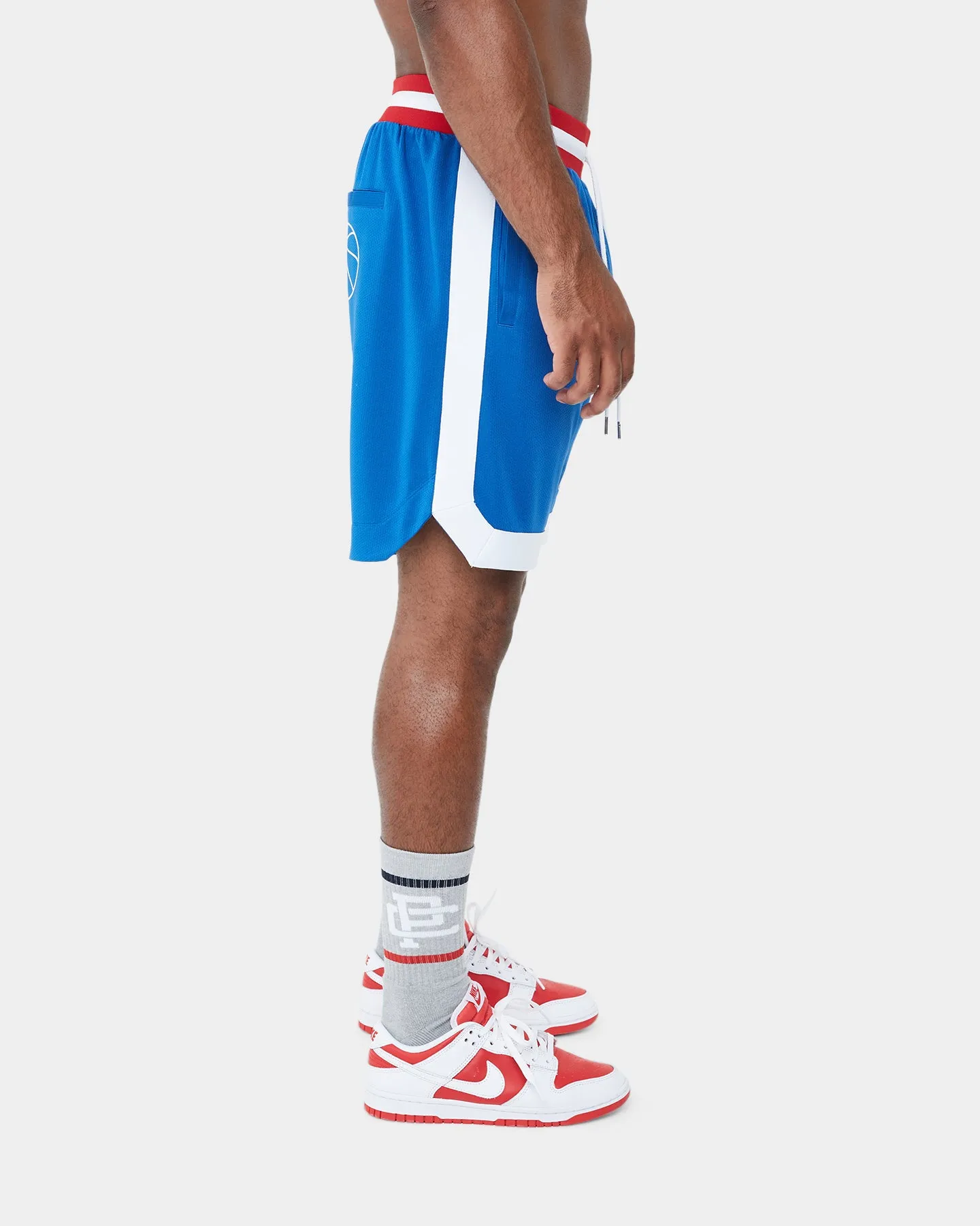 Carre Volle Ball Short Blue Layered Panel Design