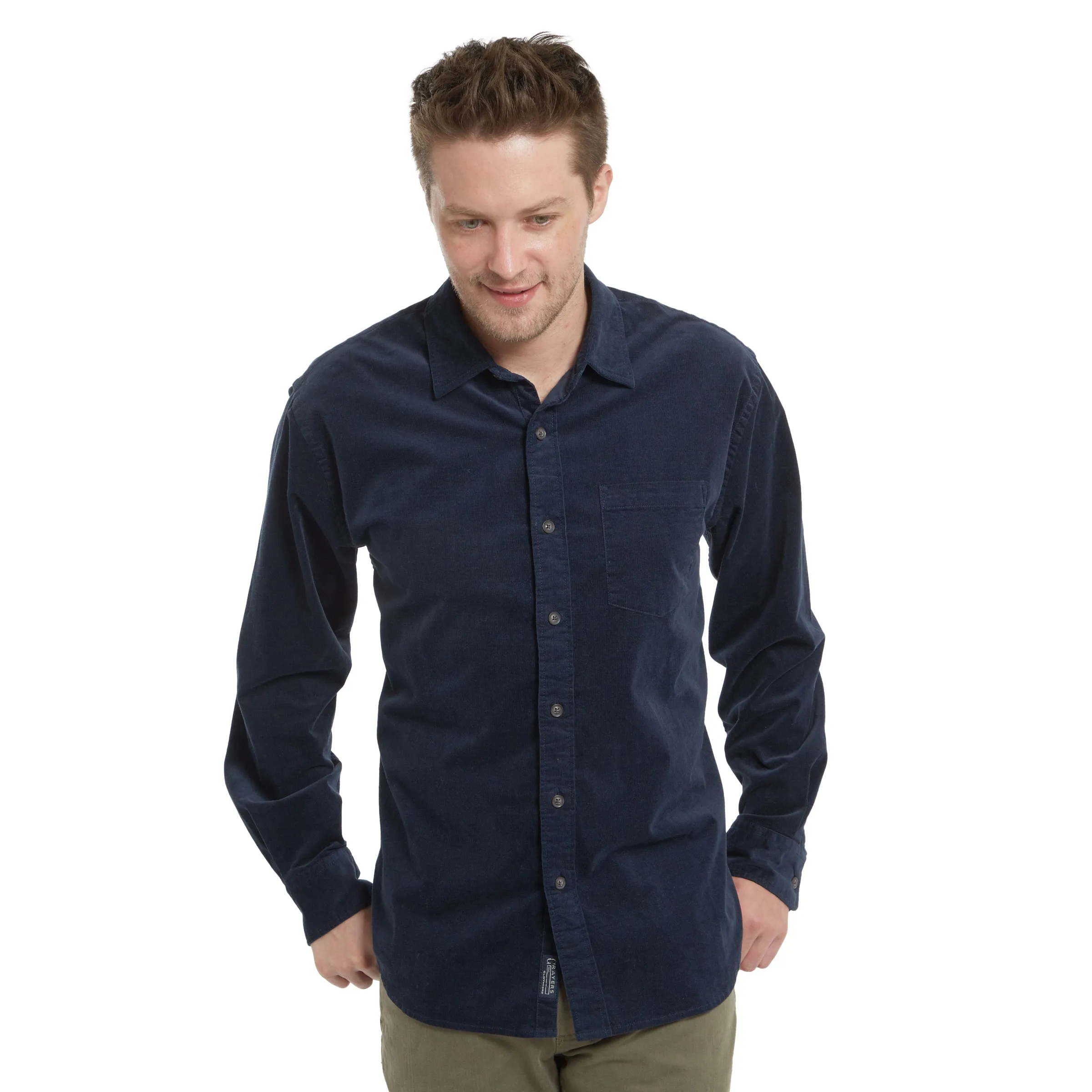 Stretch performance Sutherland Stretch Corduroy Shirt - Caviar  *