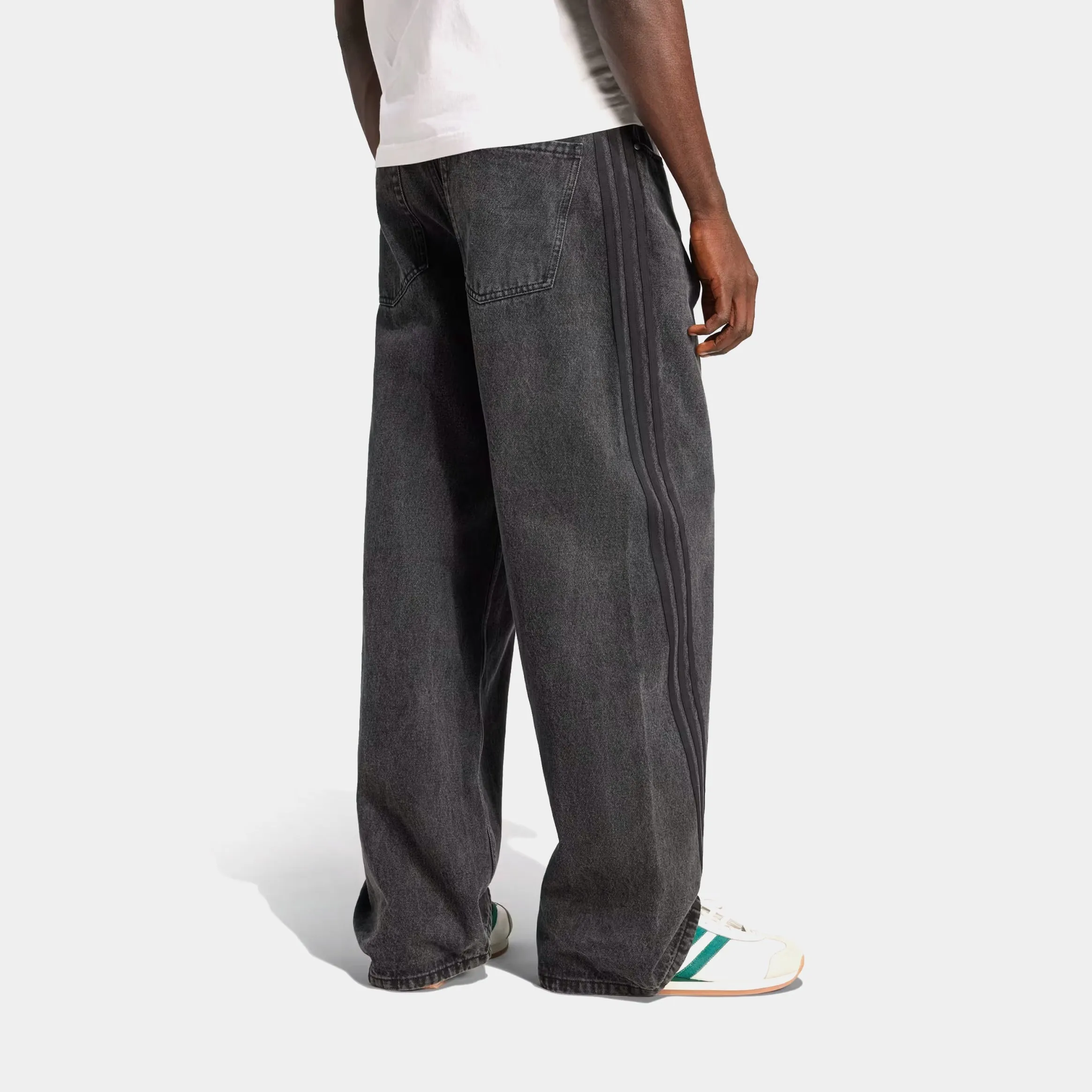 Comfy Active Outfit Staple Adilenium Season 3 Loose Fit Denim Mens Pants (Black)