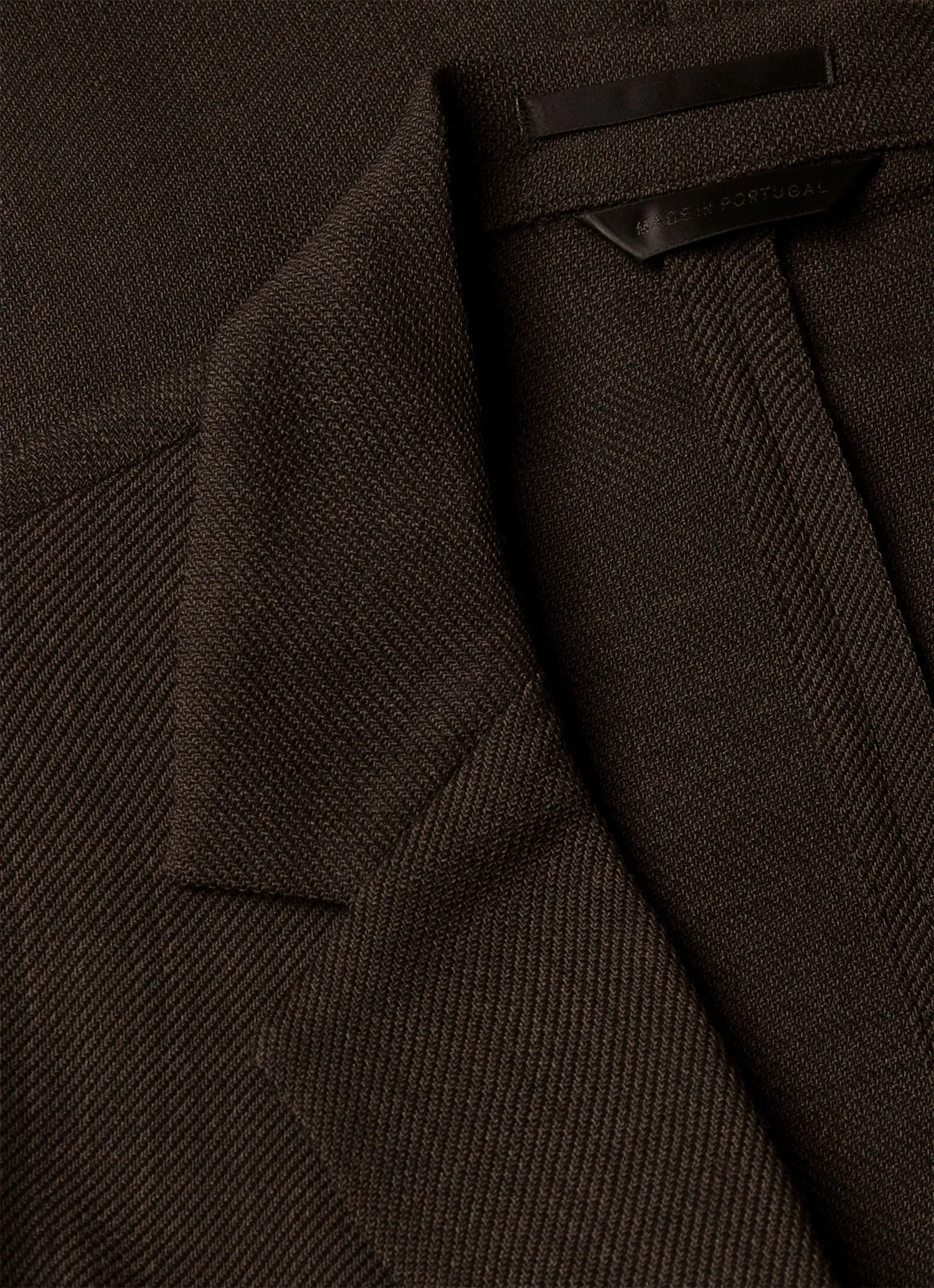 Men's Textured Wool Blazer in Truffle Autumn Layers
