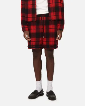 Odor Control Treatment XXIII Plaid Ball Shorts Red