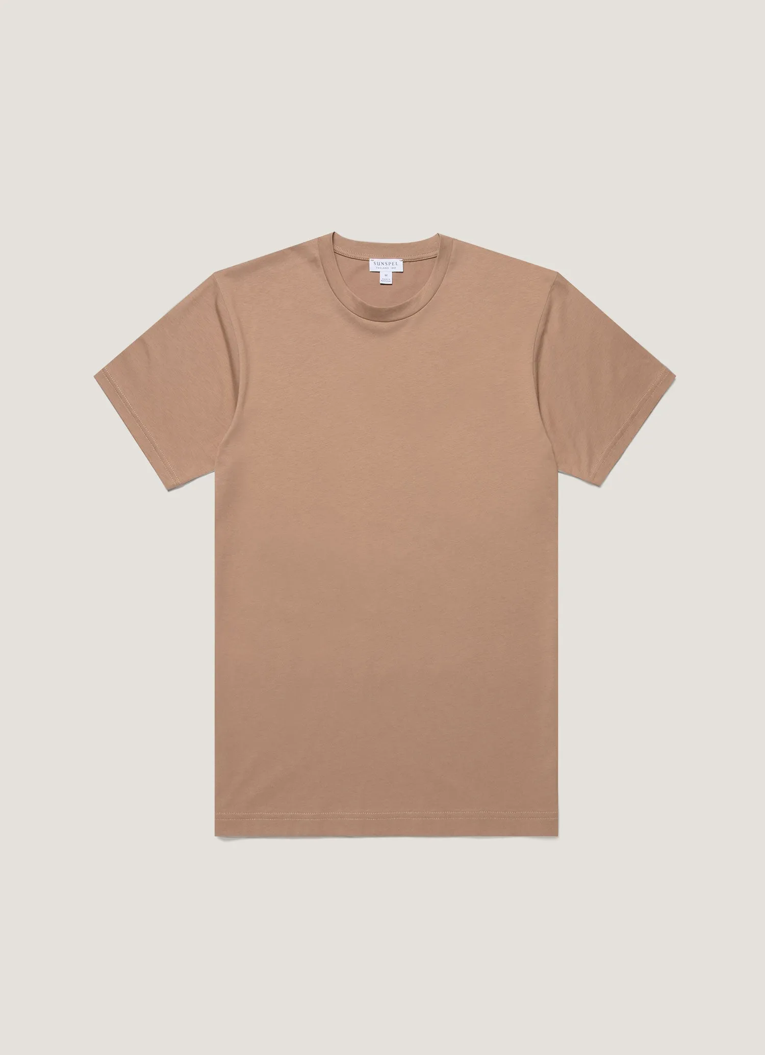 Men's Riviera Midweight T-shirt in Dune Good stretch