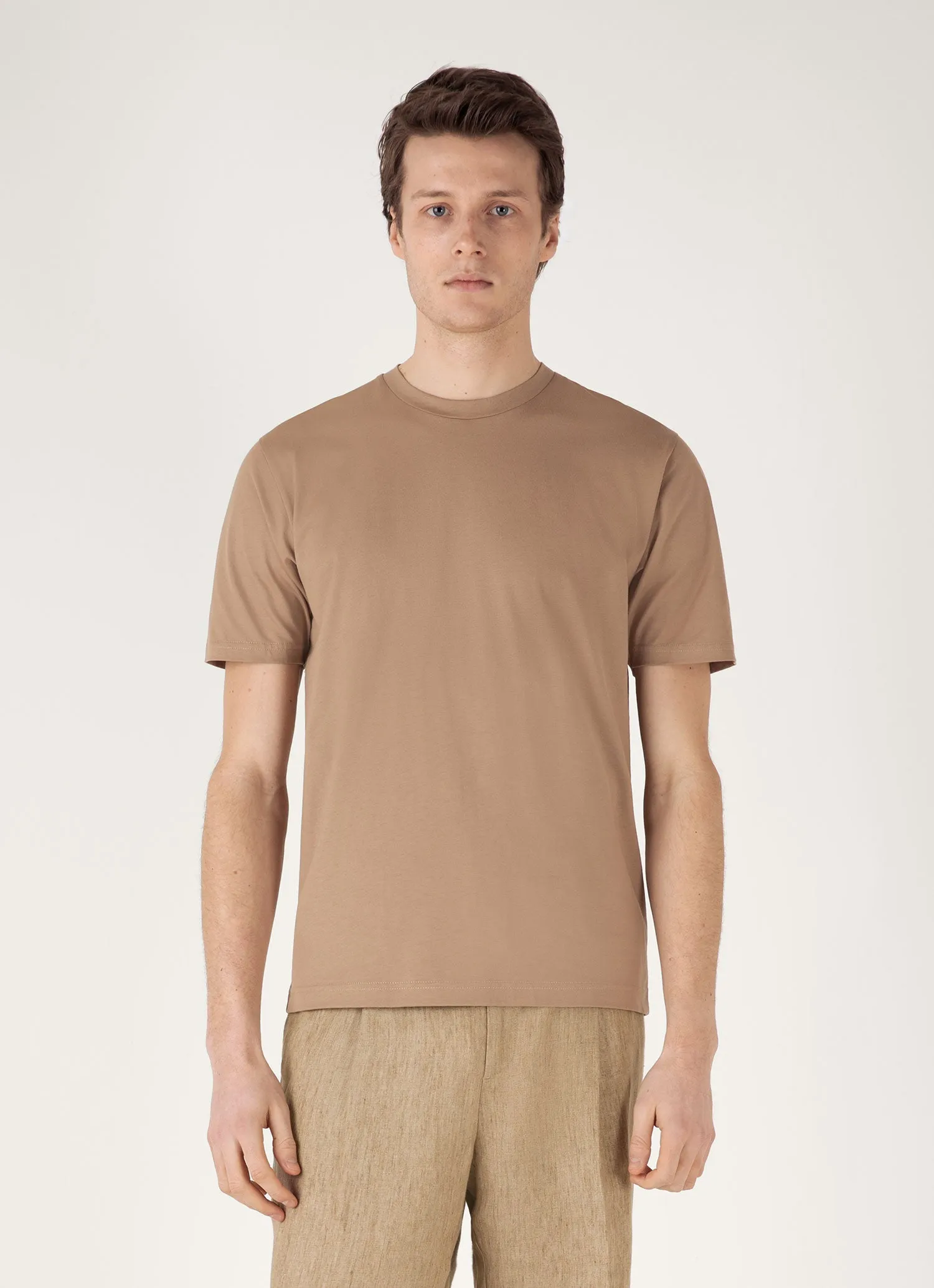 Men's Riviera Midweight T-shirt in Dune Quick Drying
