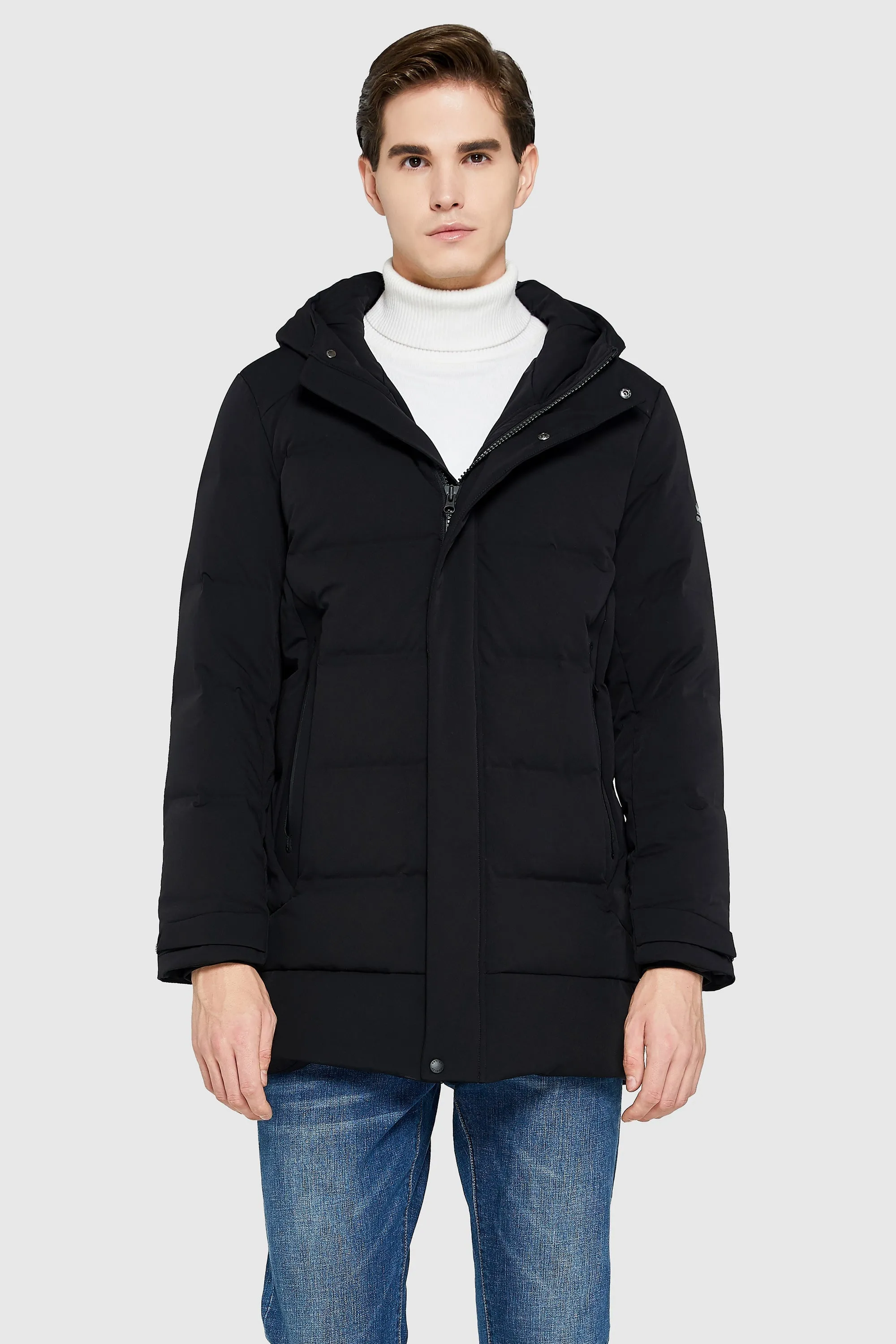 Double Snap Thickened Down Jacket Water Based Coating