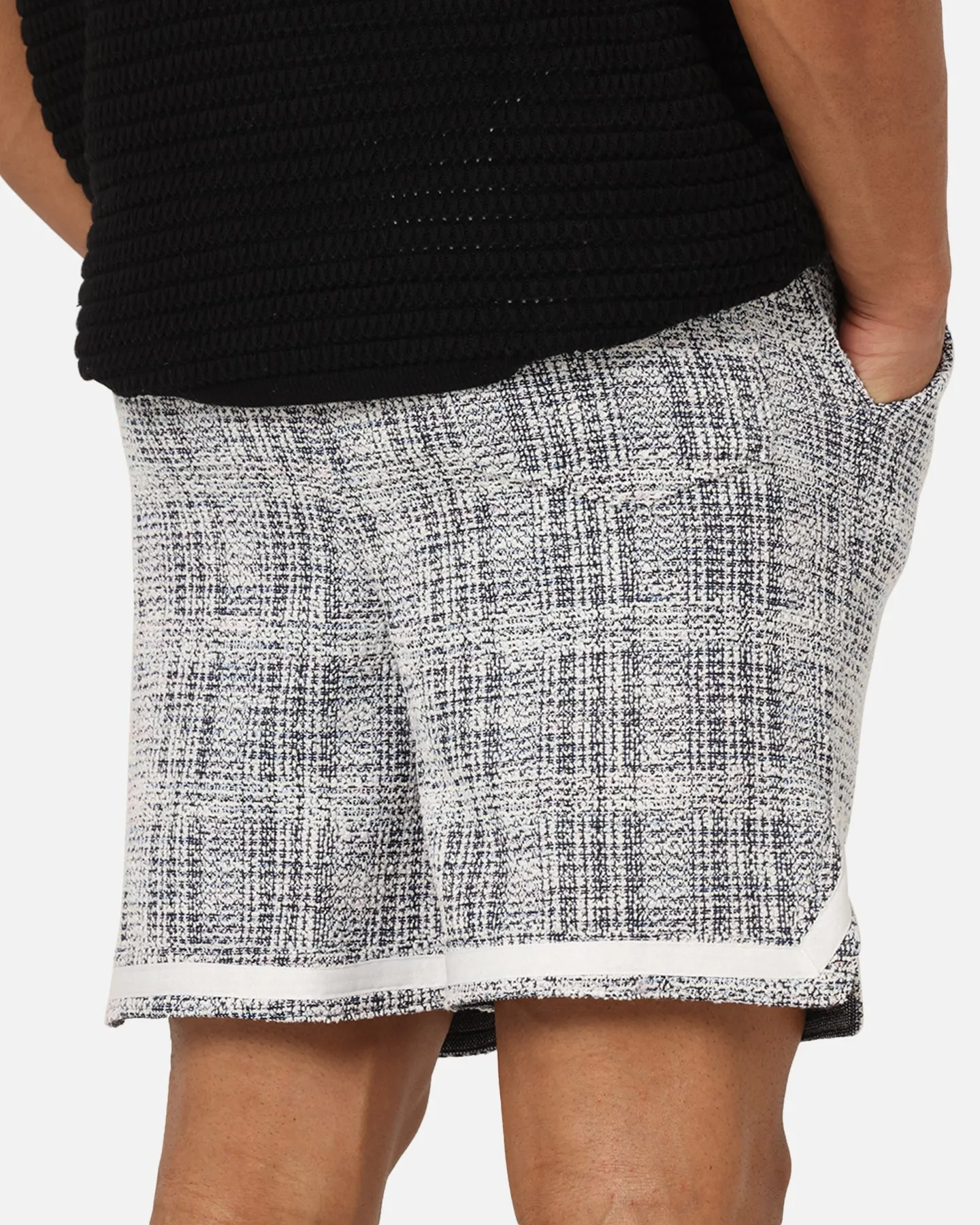 young adults Flexible Gusset XXIII Textured Ball Shorts Navy/Cream