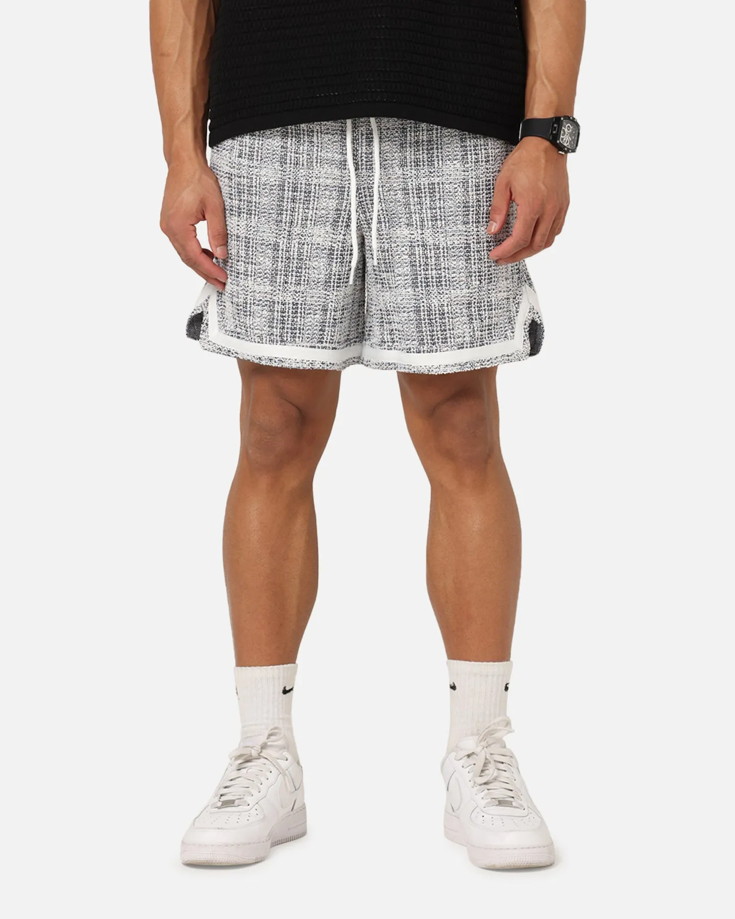 Versatile Layering XXIII Textured Ball Shorts Navy/Cream
