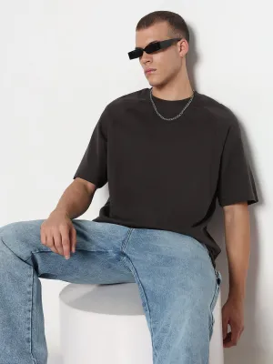 Men's Grey Regular Fit T-Shirt Faith Core