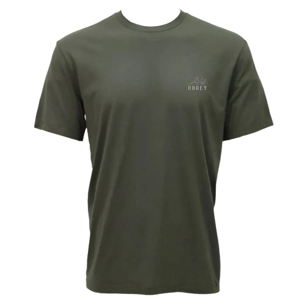 Hooey Men's Desert Dillo Graphic Tee in Surplus Green Chic And Comfortable