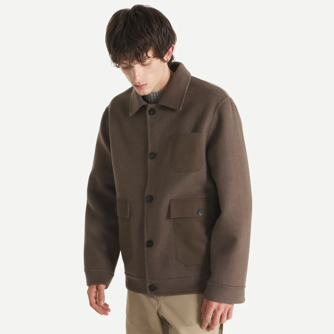 OdorControl Treatment Bomber Cut Verdadero Wool Coat