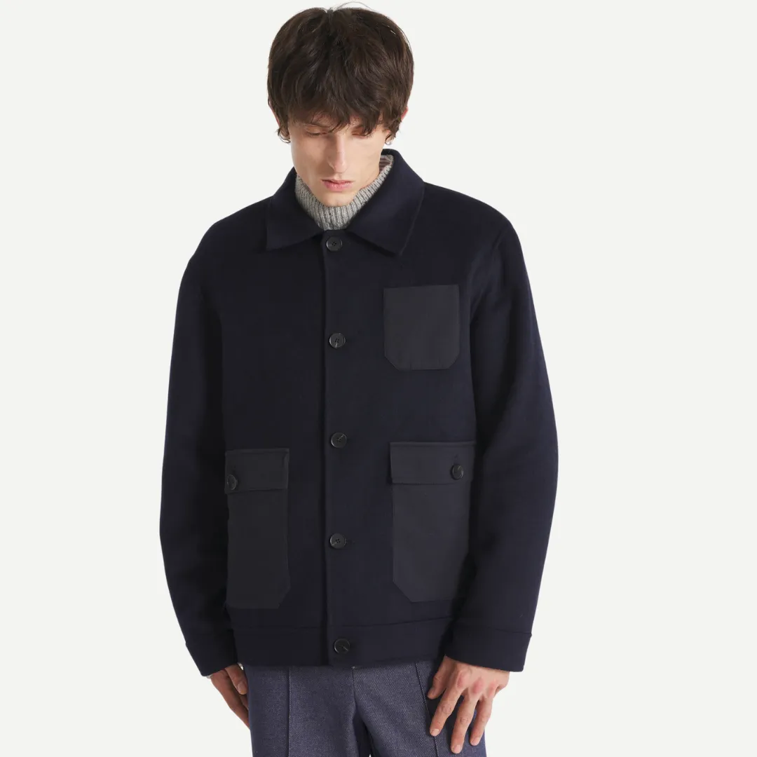 Double Stitched Seams Verdadero Wool Coat