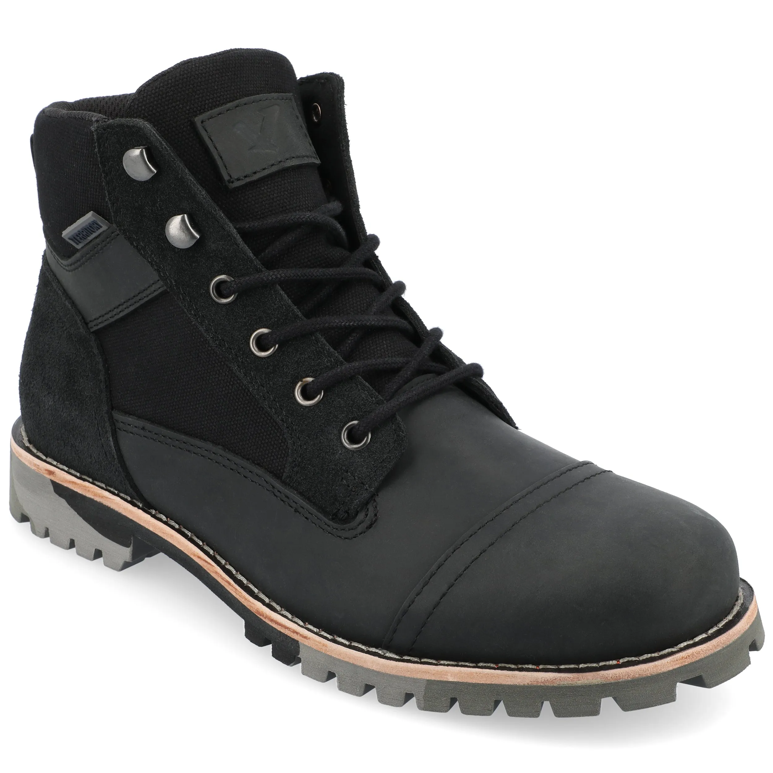 Territory Brute Water Resistant Cap Toe Lace-up Boot Korean Shade