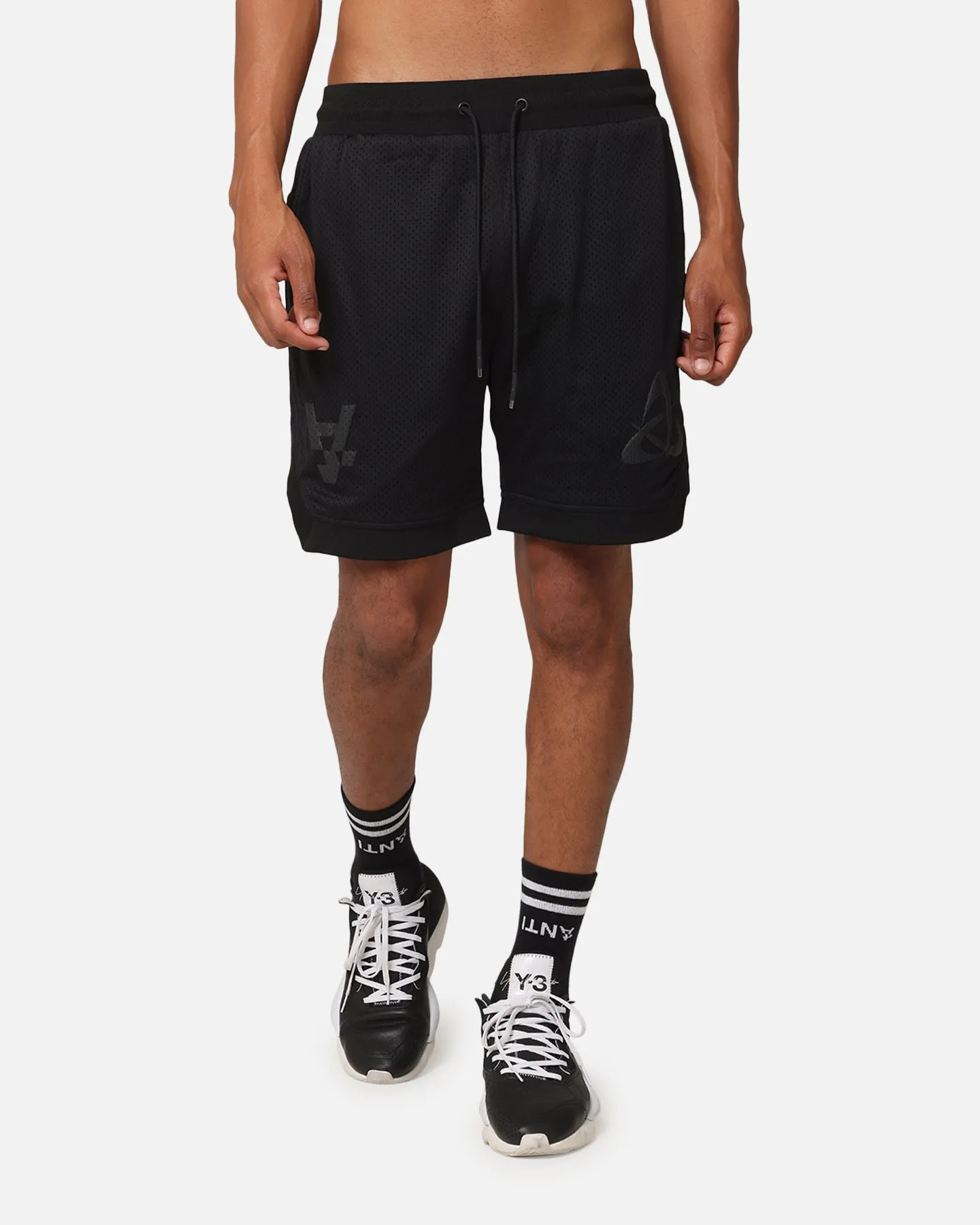 Stretch waistband low waisted The Anti Order Atomic Basketball Shorts Black