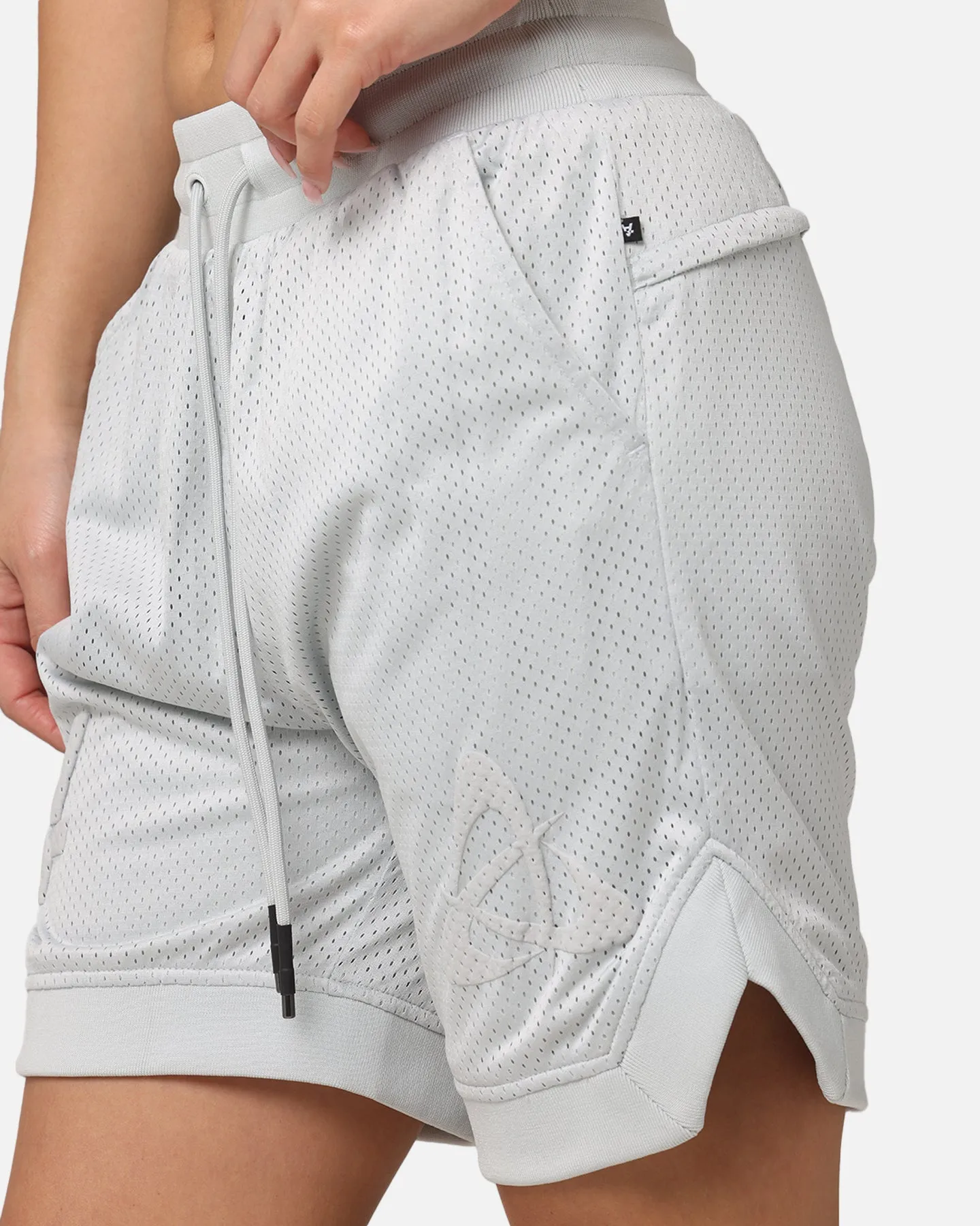 The Anti Order Atomic Basketball Shorts Glacier Layered Panel Design
