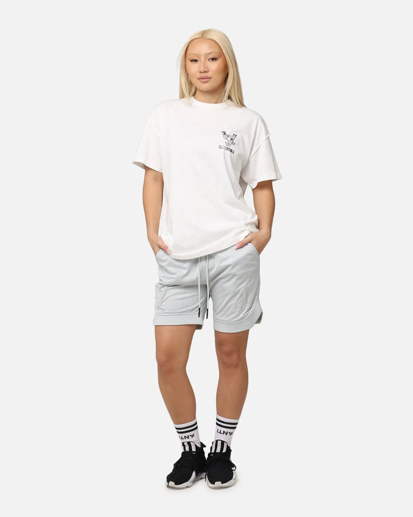 Quick Dry Wear The Anti Order Atomic Basketball Shorts Glacier