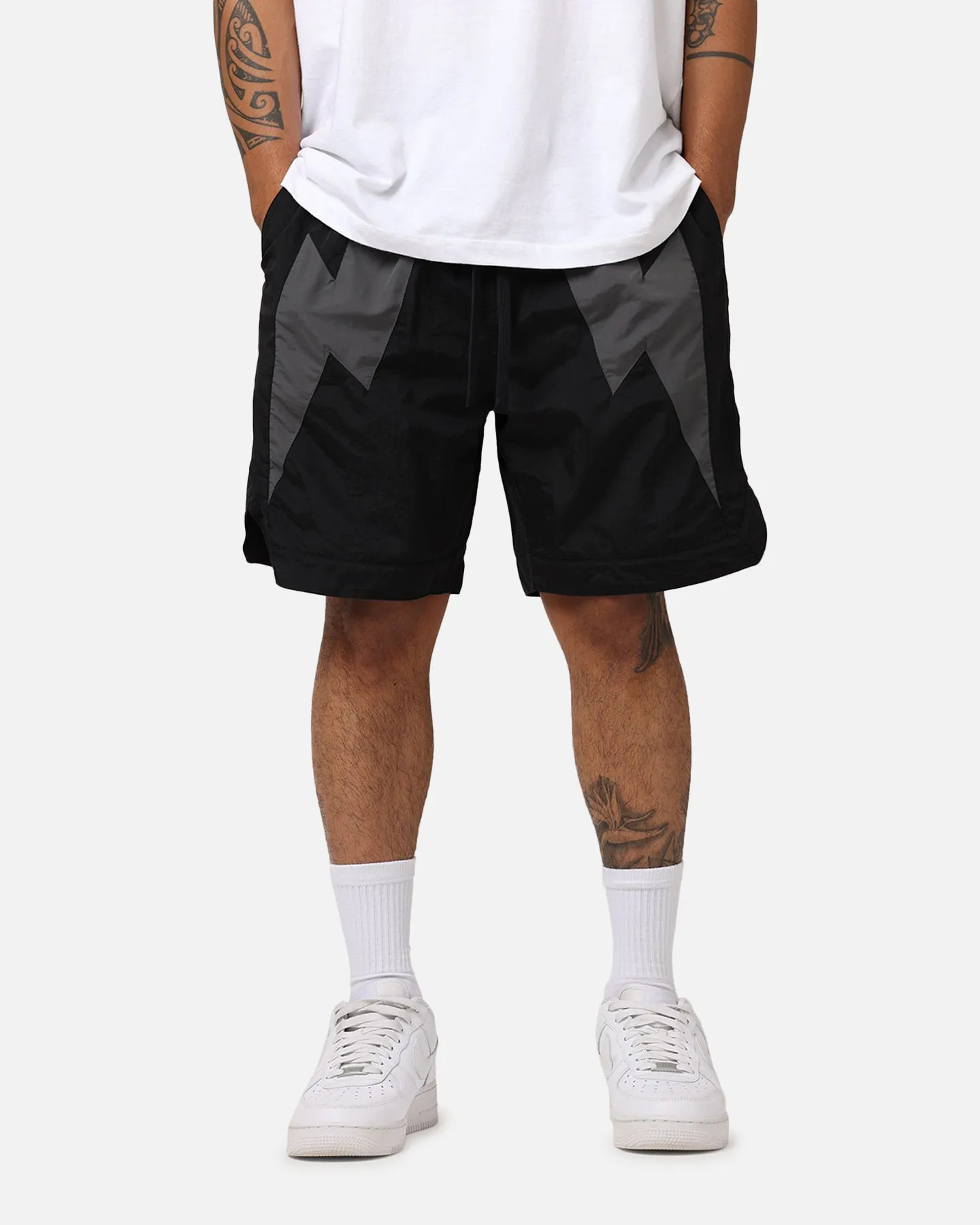 Core Fit Low-waisted The Anti Order Eres Nylon Shorts Black/Grey