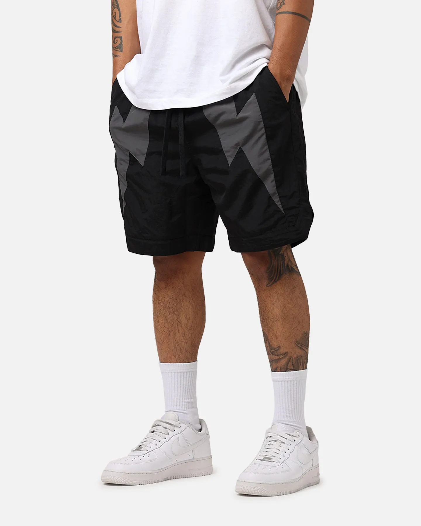 stretchy fabric On The Go The Anti Order Eres Nylon Shorts Black/Grey