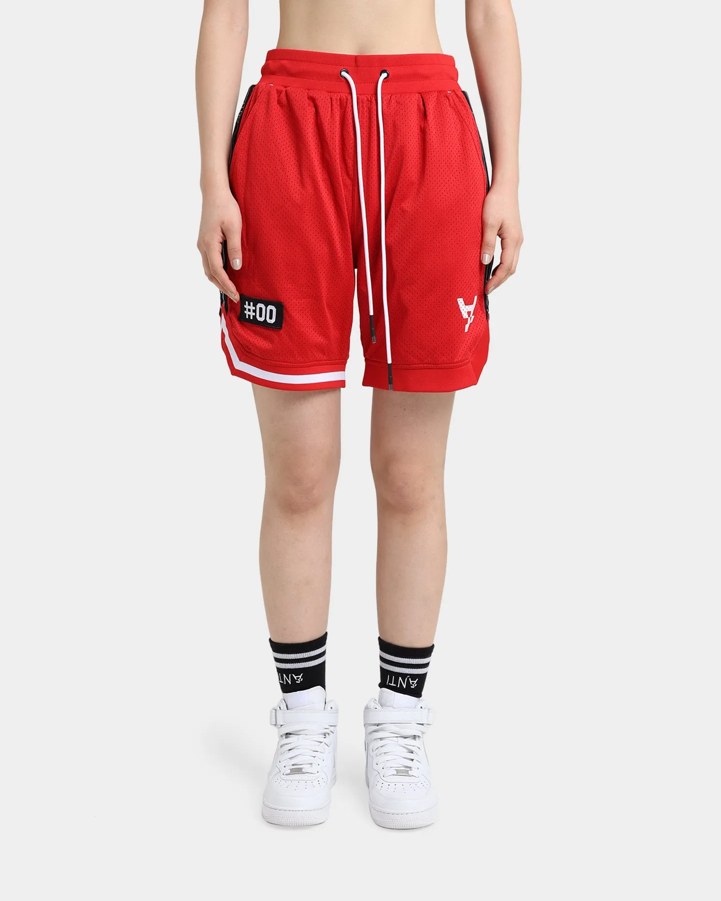 The Anti Order Off Season Basketball Shorts Red/White beachy vibe Cool Look