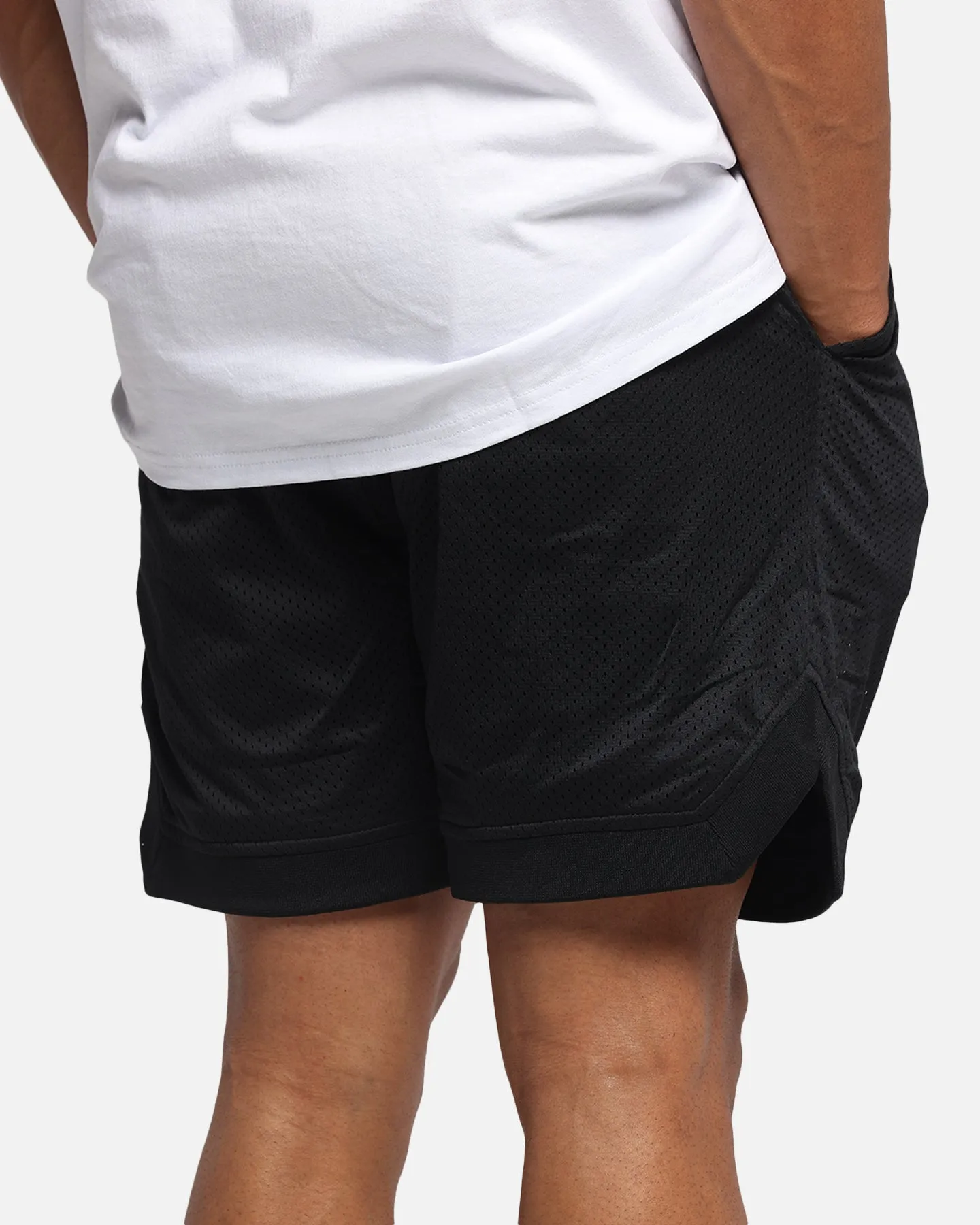 The Anti Order Post Season Basketball Shorts Black/Red Roll Resistant Waist