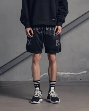 Low Profile Waistband Stretch Support The Anti Order Shibuya Markets Mesh Shorts Black/Grey