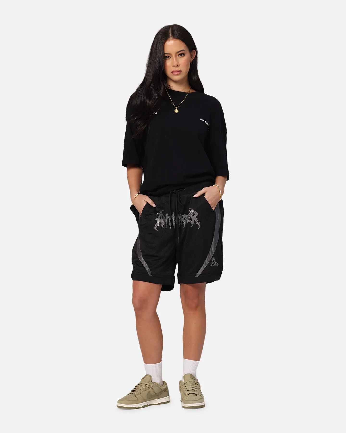 Underwear windproof The Anti Order Sparta Mesh Basketball Shorts Black/Grey