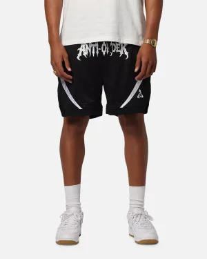 Reflective Safety Detailing The Anti Order Sparta Mesh Basketball Shorts Black/White